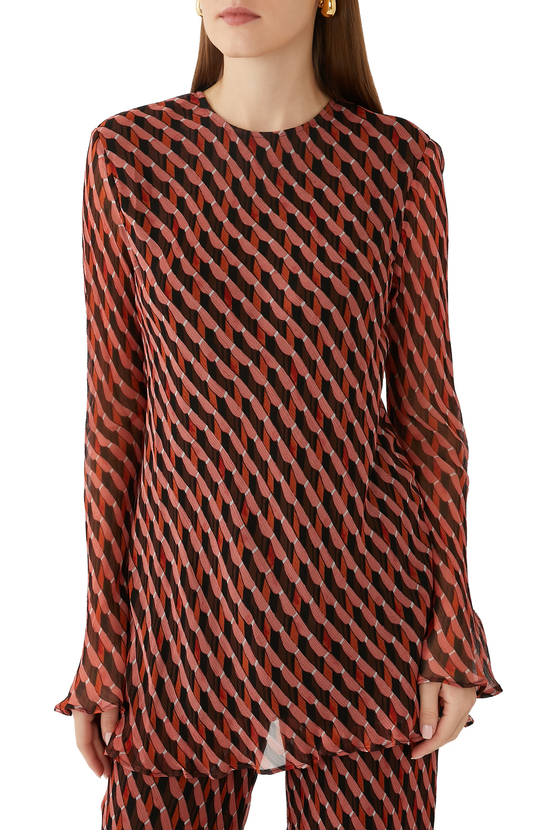 Martina Bias Cut Flared Top