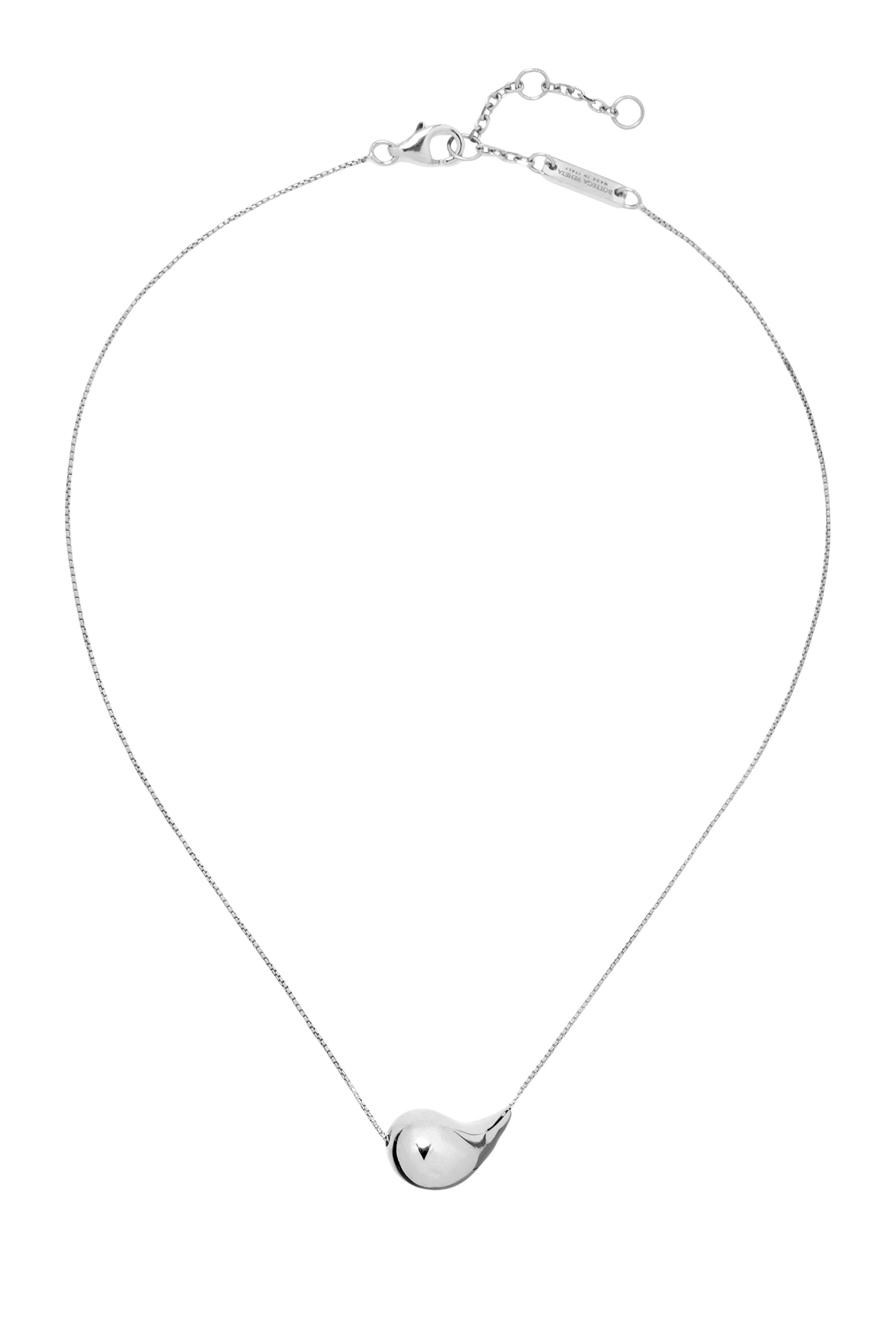 Drop Pendant Necklace, Sterling Silver