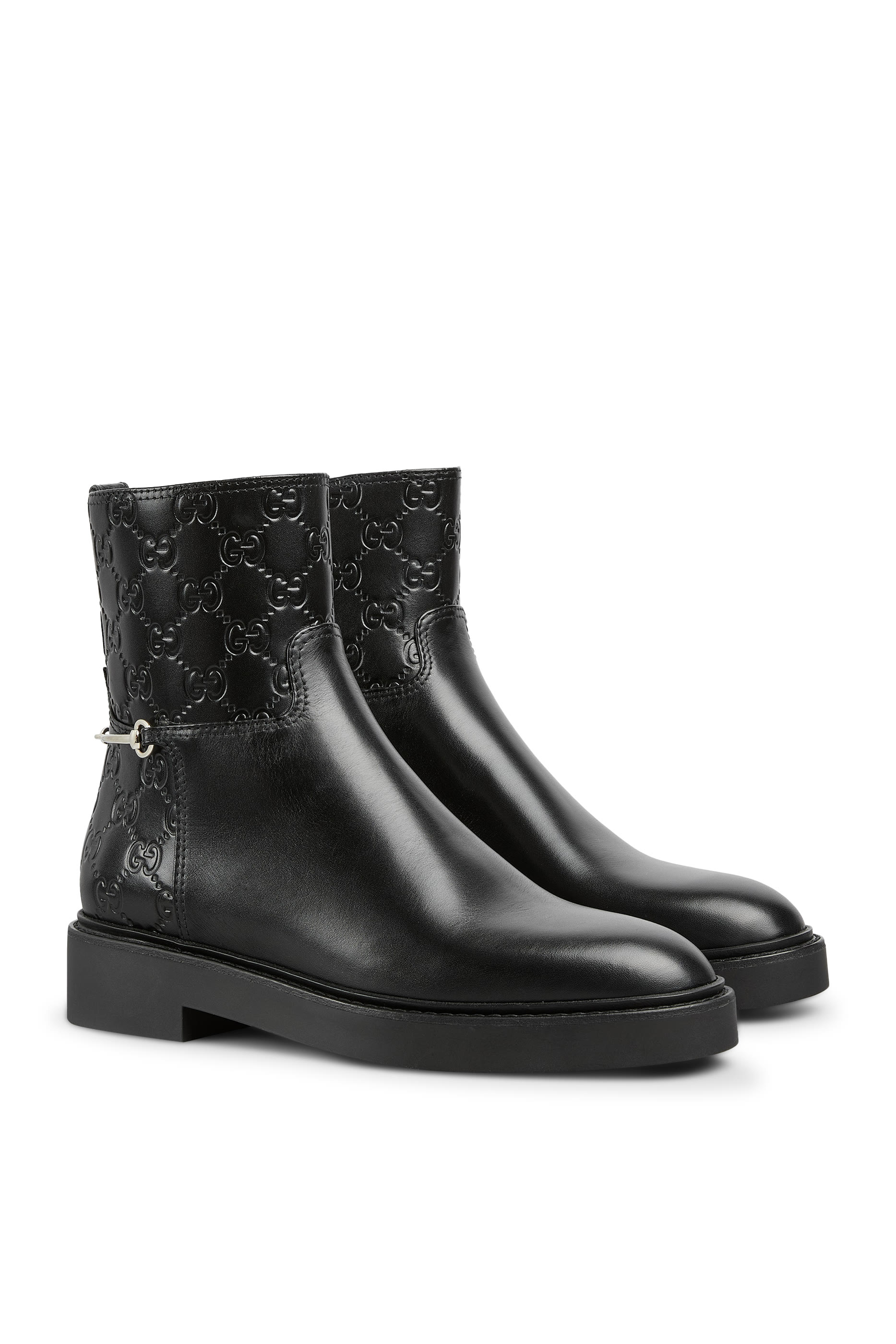 Slim Horsebit Ankle Boots