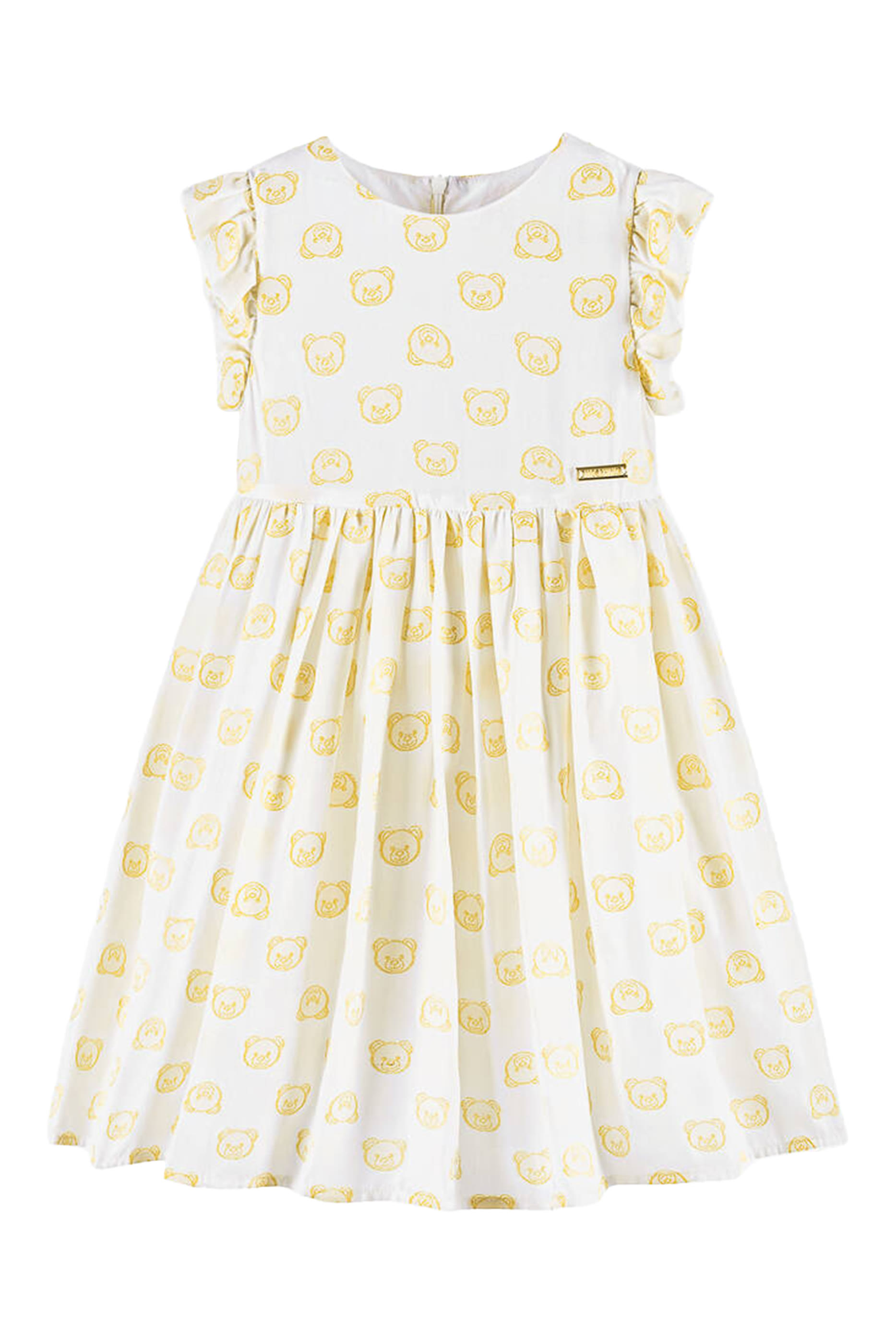 Kids Teddy Print Dress