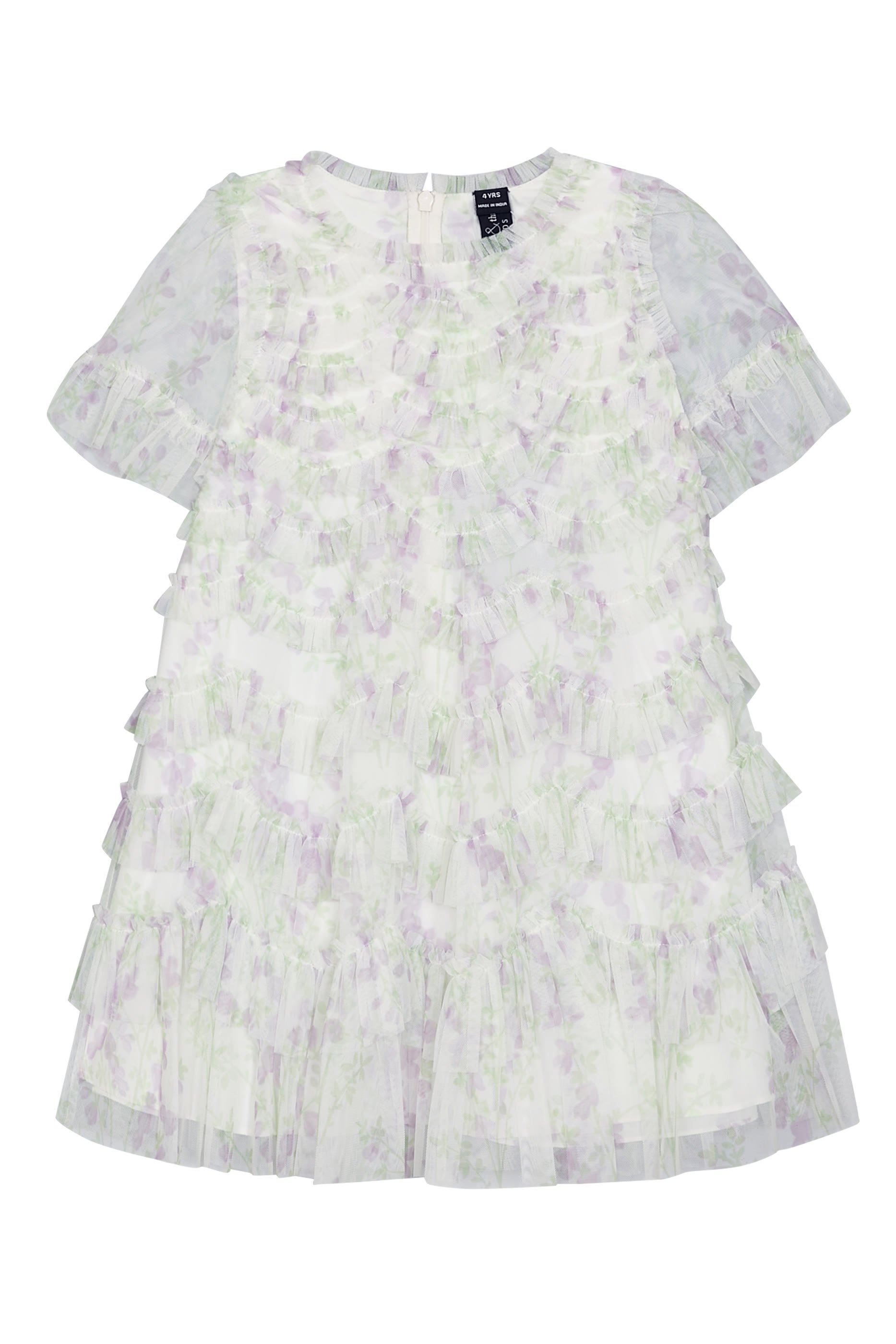Kids Scallop Ruffle Dress 