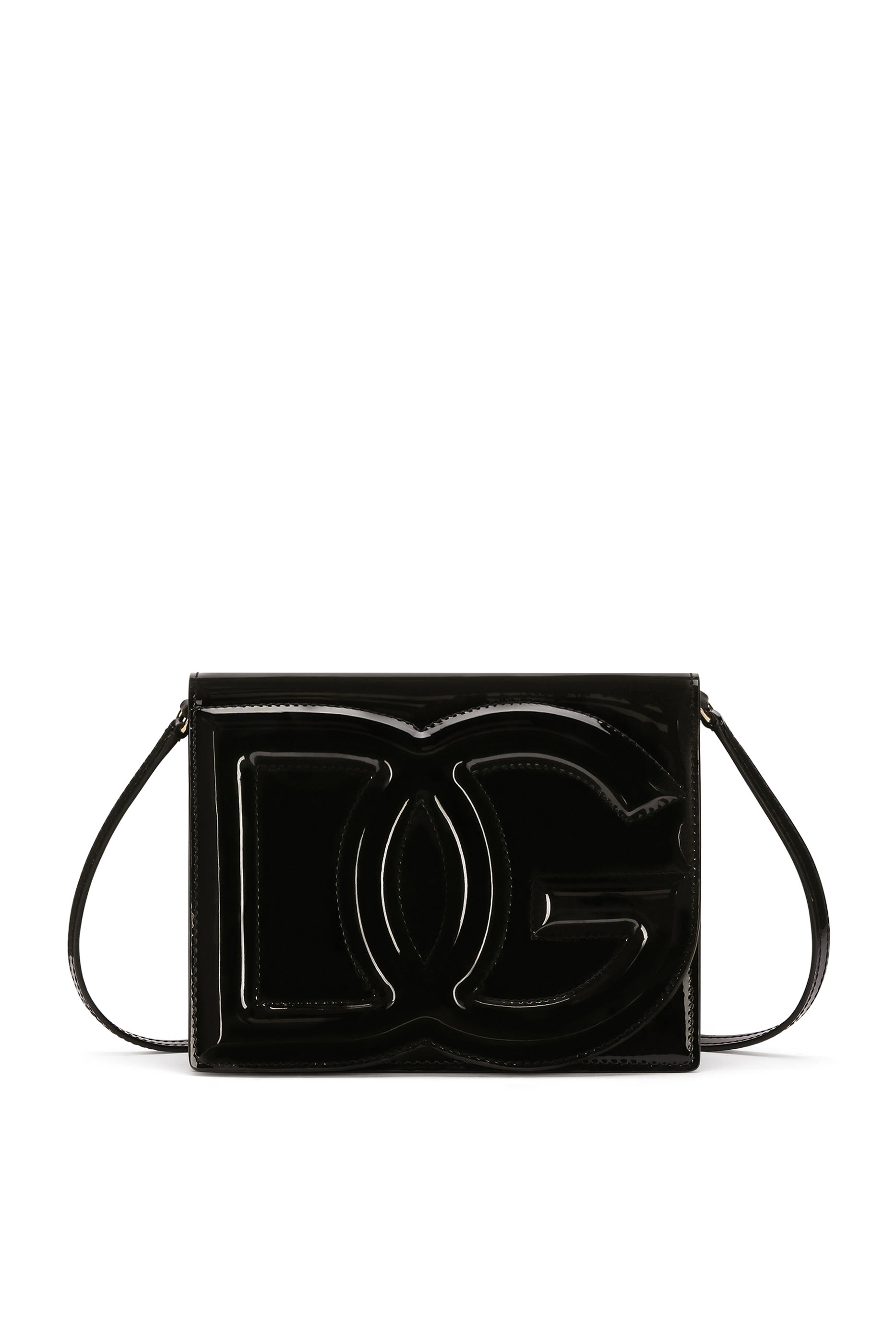 Patent Leather DG Logo Crossbody Bag