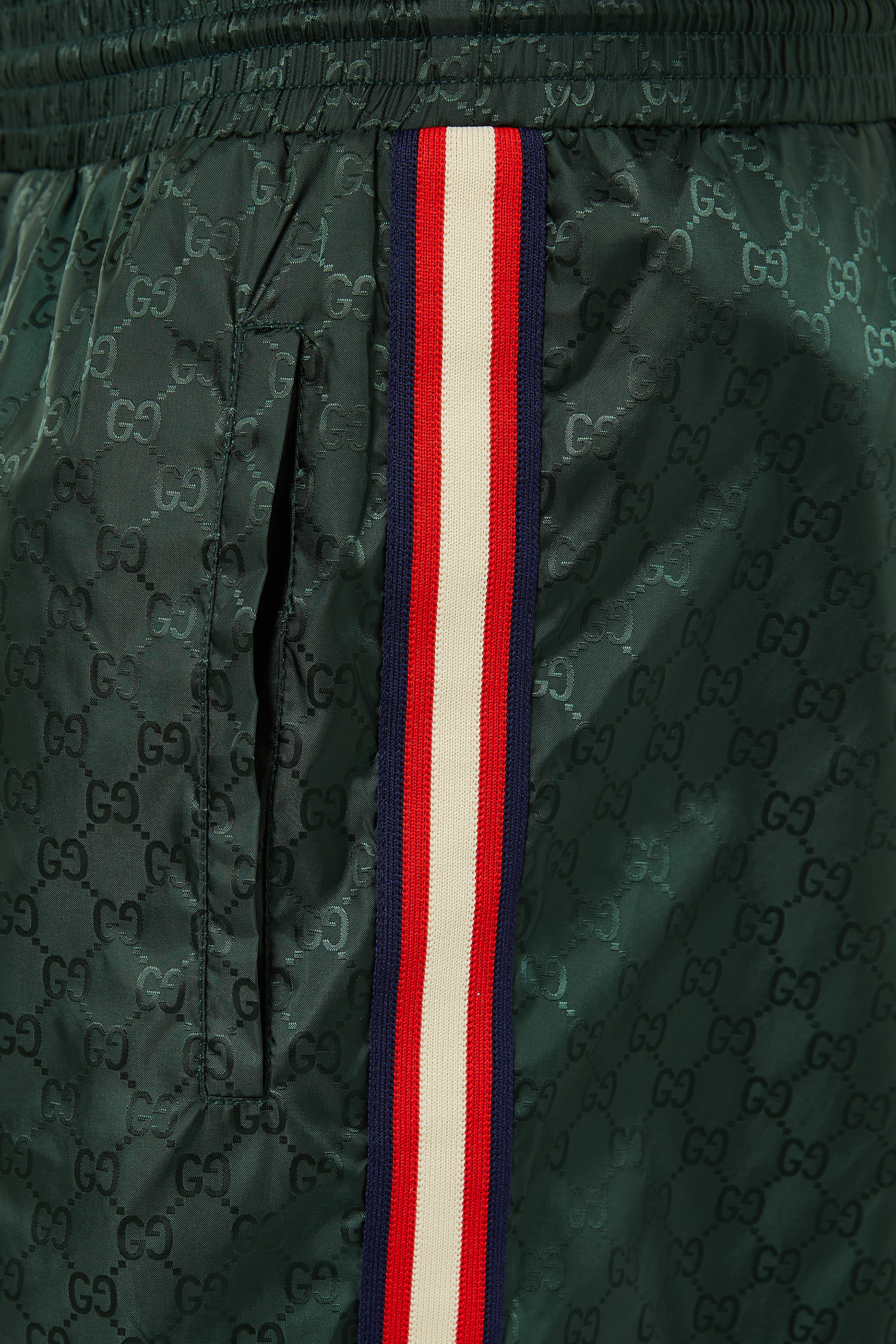 GG Nylon Jacquard Swim Shorts