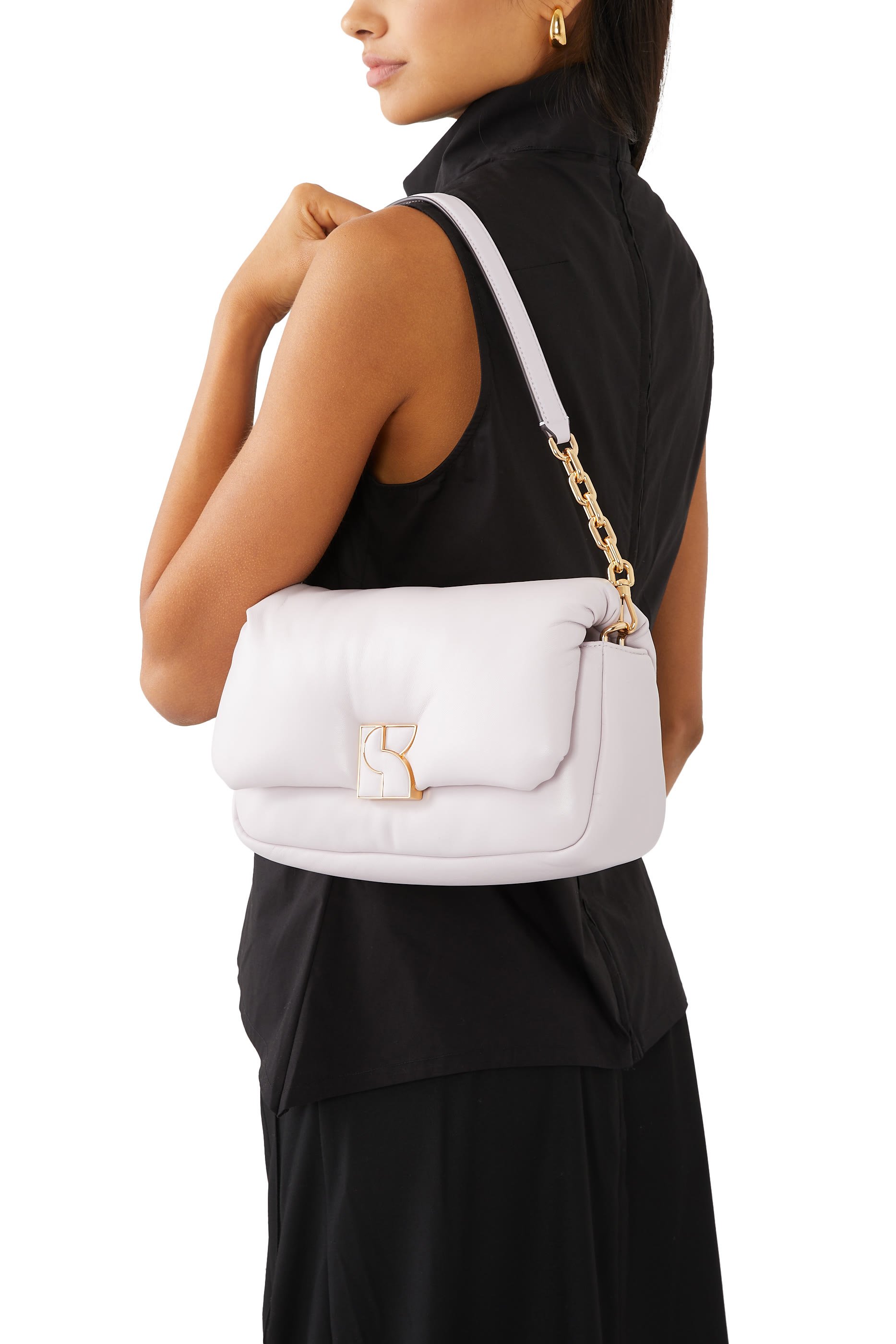 Dakota Puffy Leather Crossbody Bag