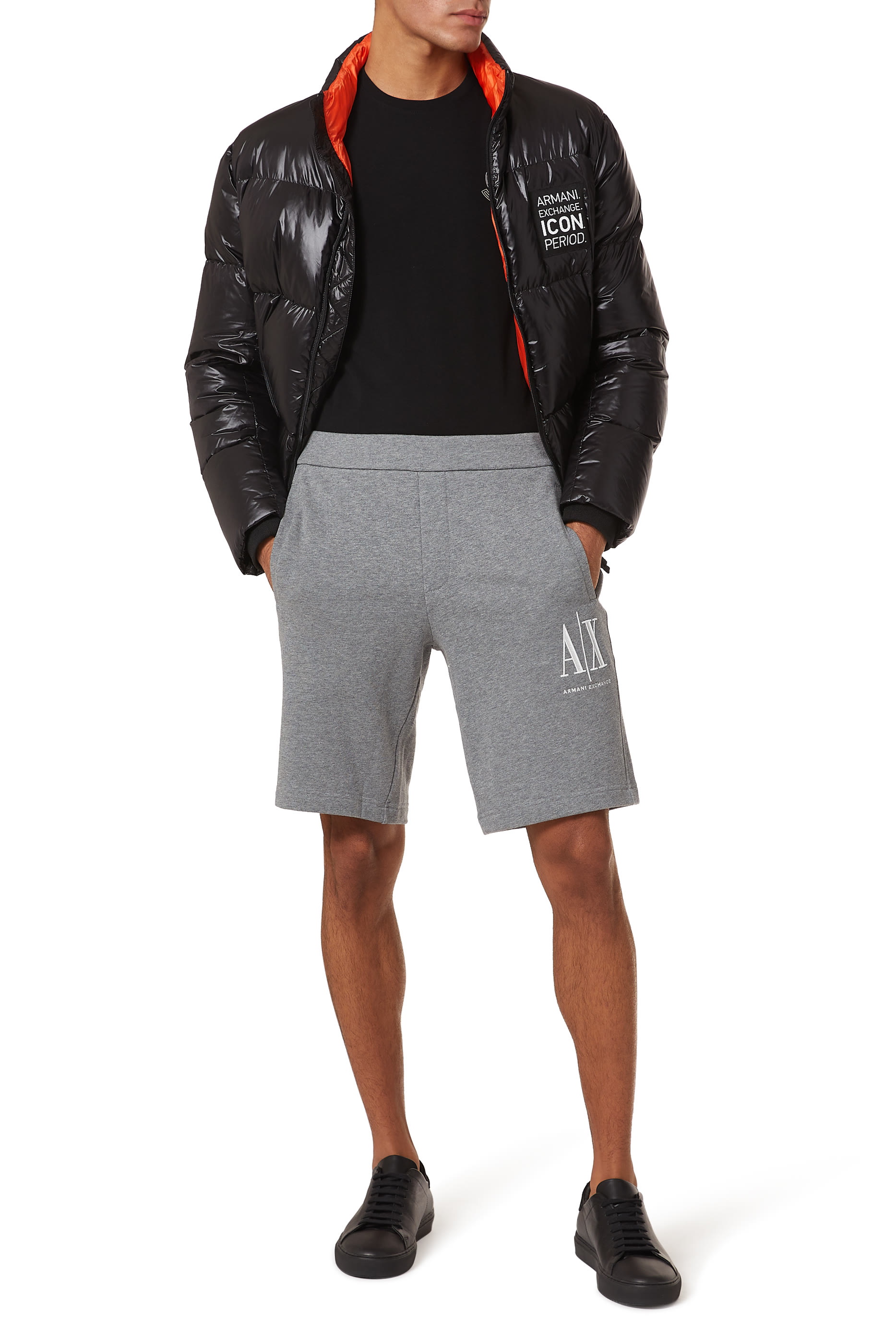 Logo Embroidery Cotton Shorts