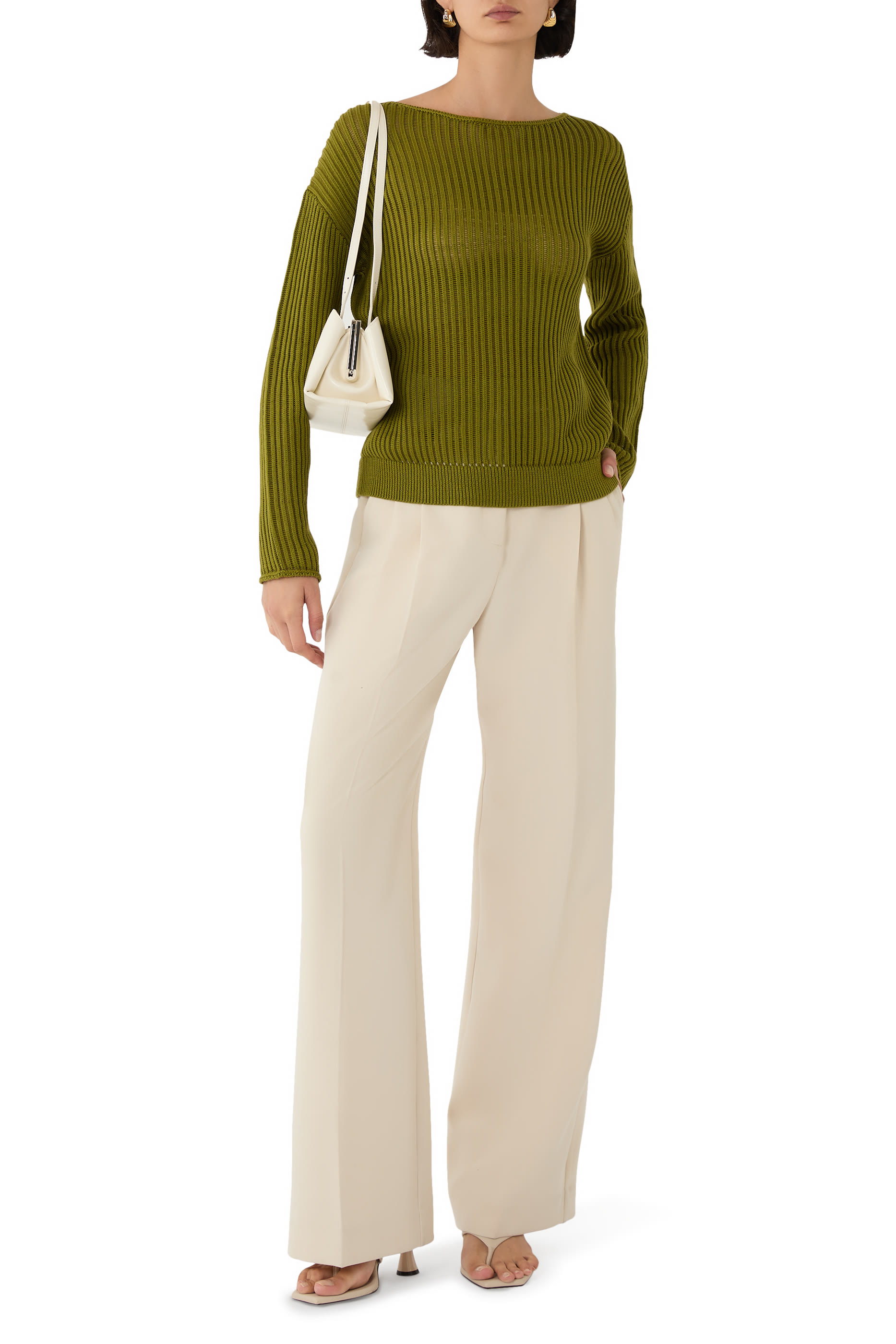 Ribbed Pima Cotton Sweater