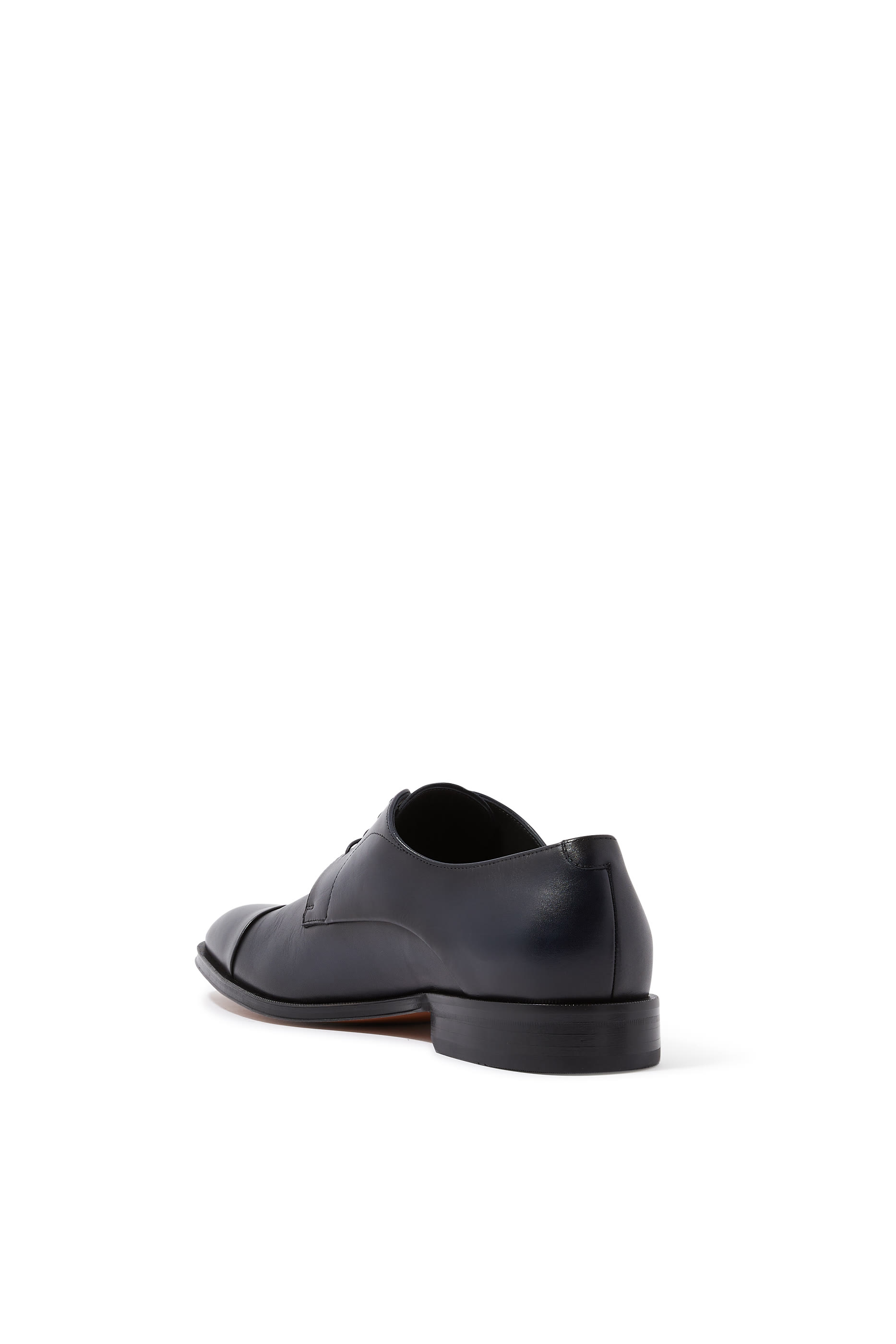 Embossed Logo Derby Shoes