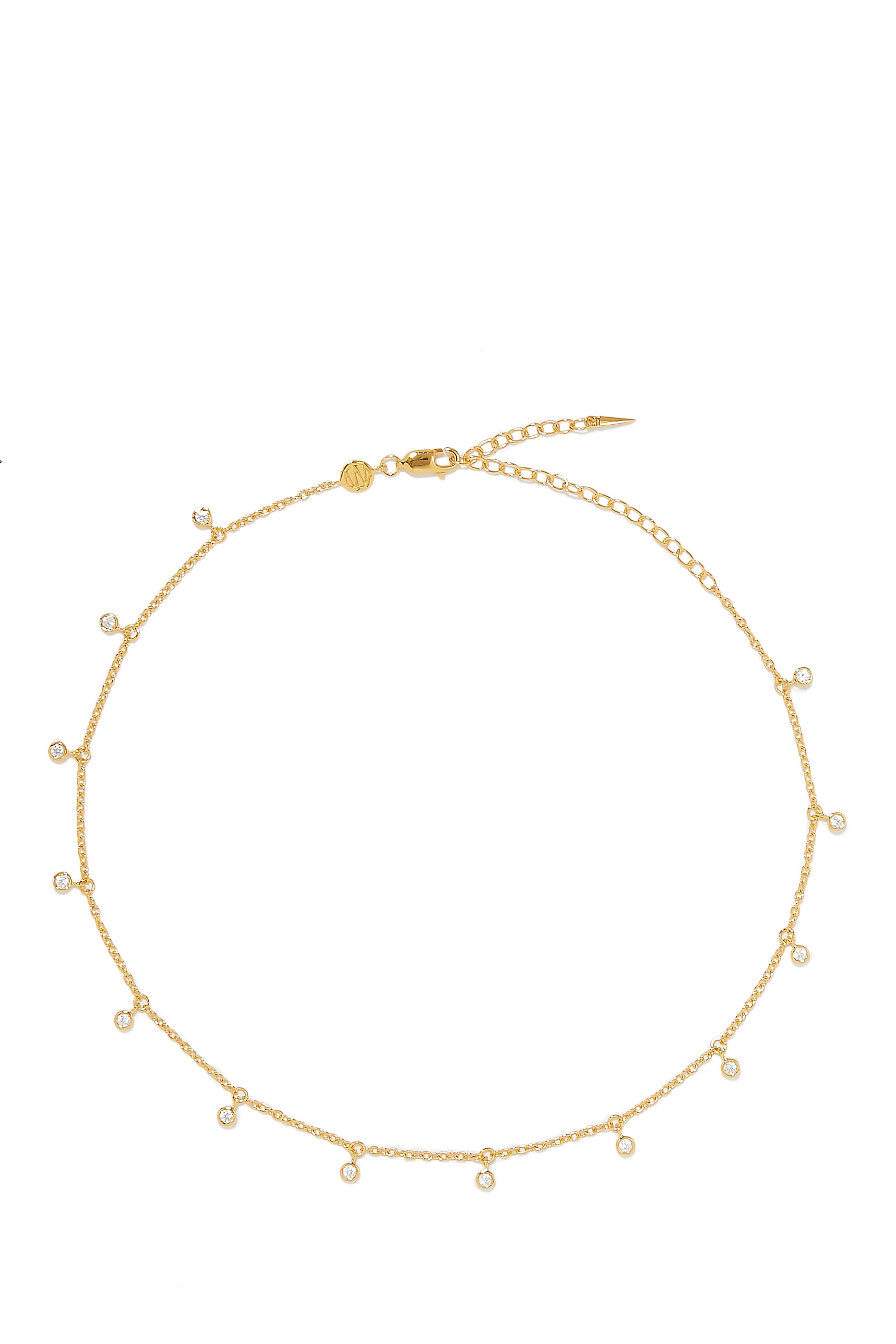 Interstellar Drop Choker, 18K Gold Plated Vermeil on Recycled Sterling Silver