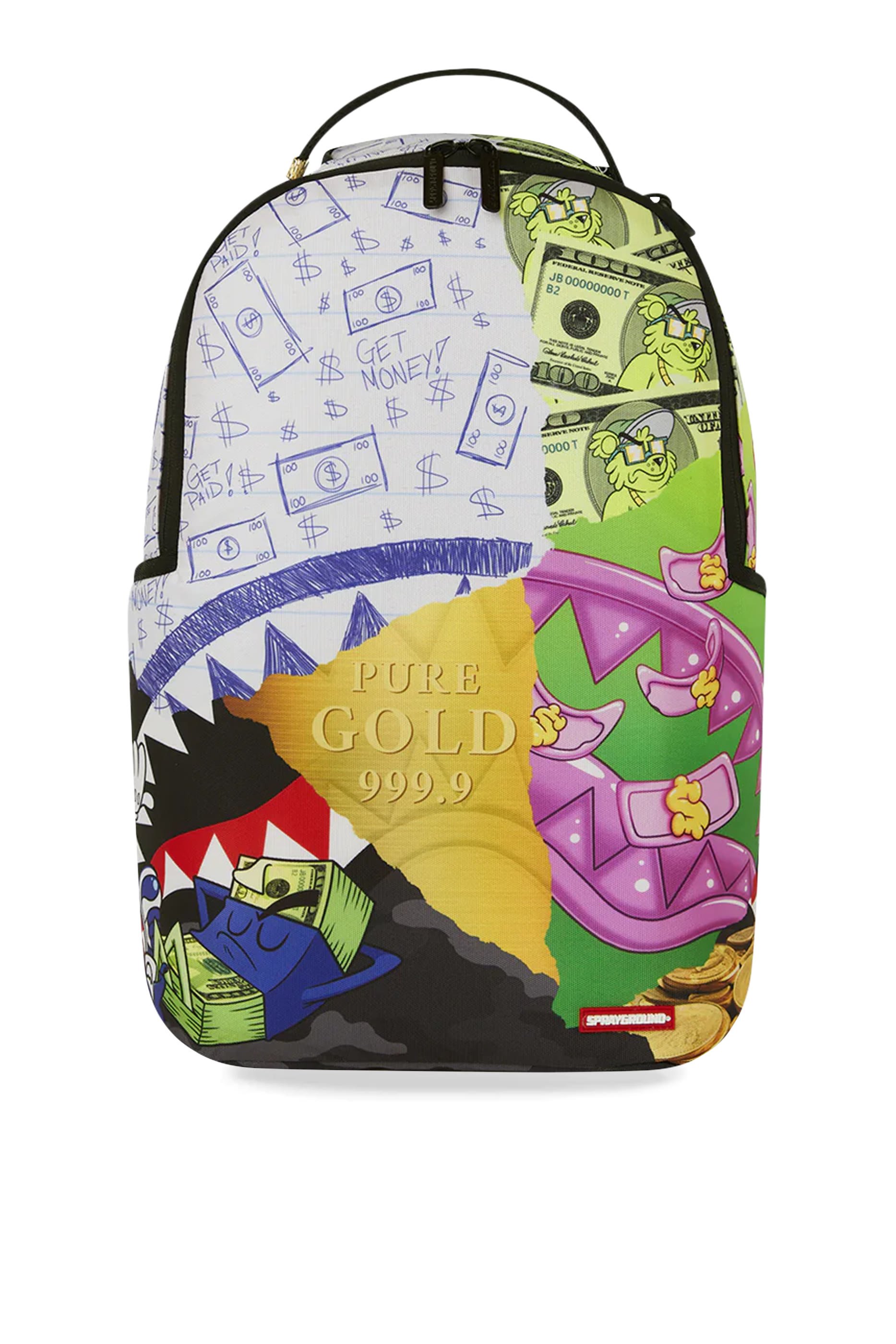 Kids Pure Gold Money Collage Lifestyle Backpack