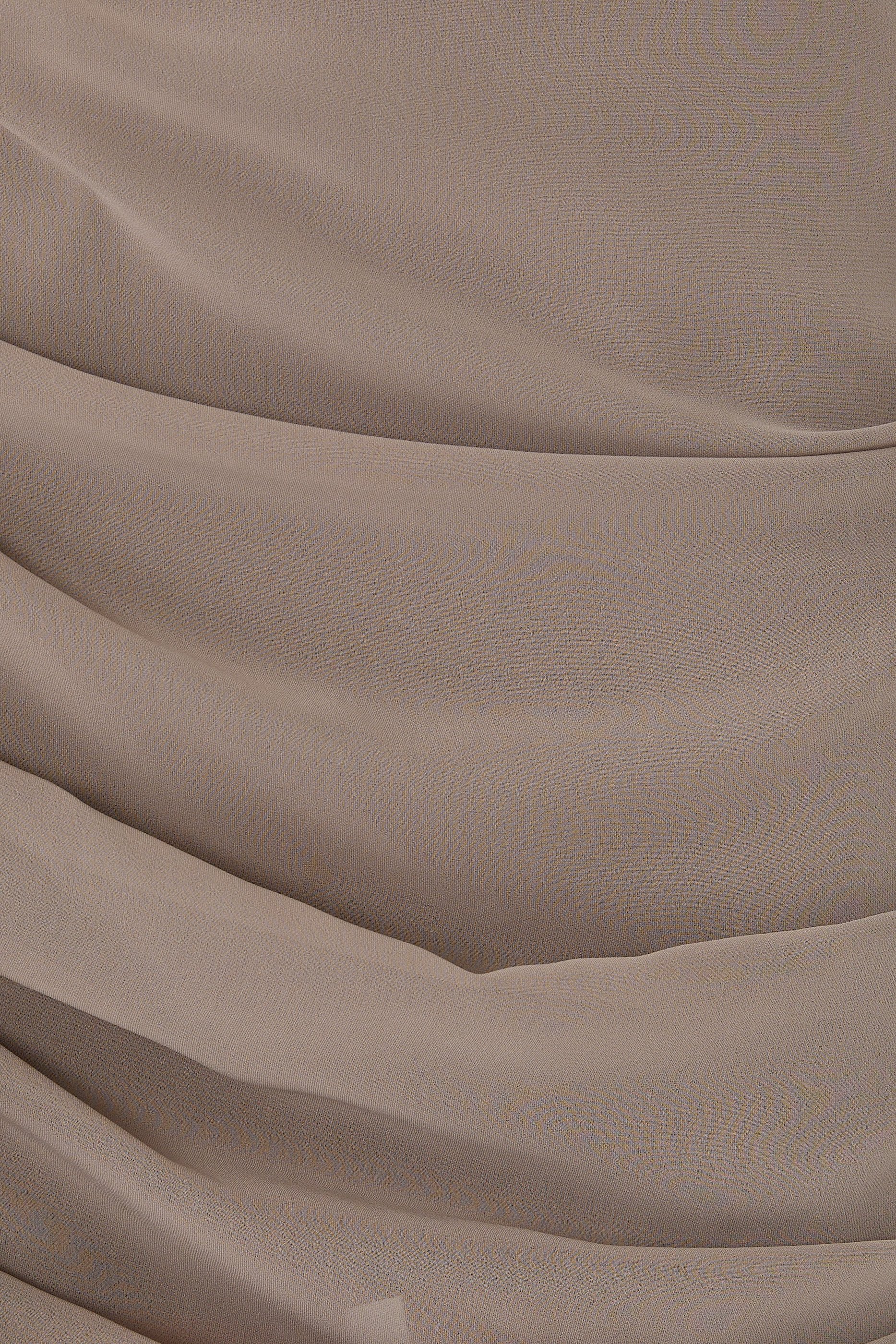 Chiffon Draped Mini Skirt