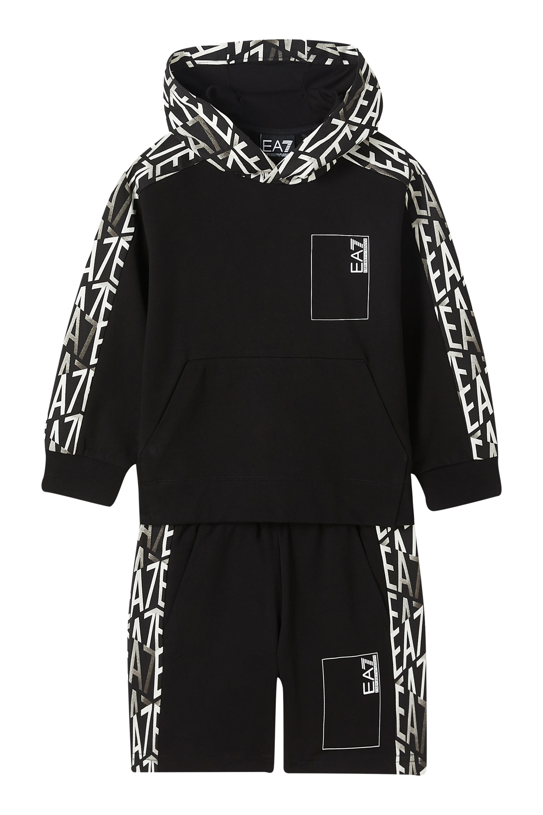 Kids EA7 Graphic Shorts