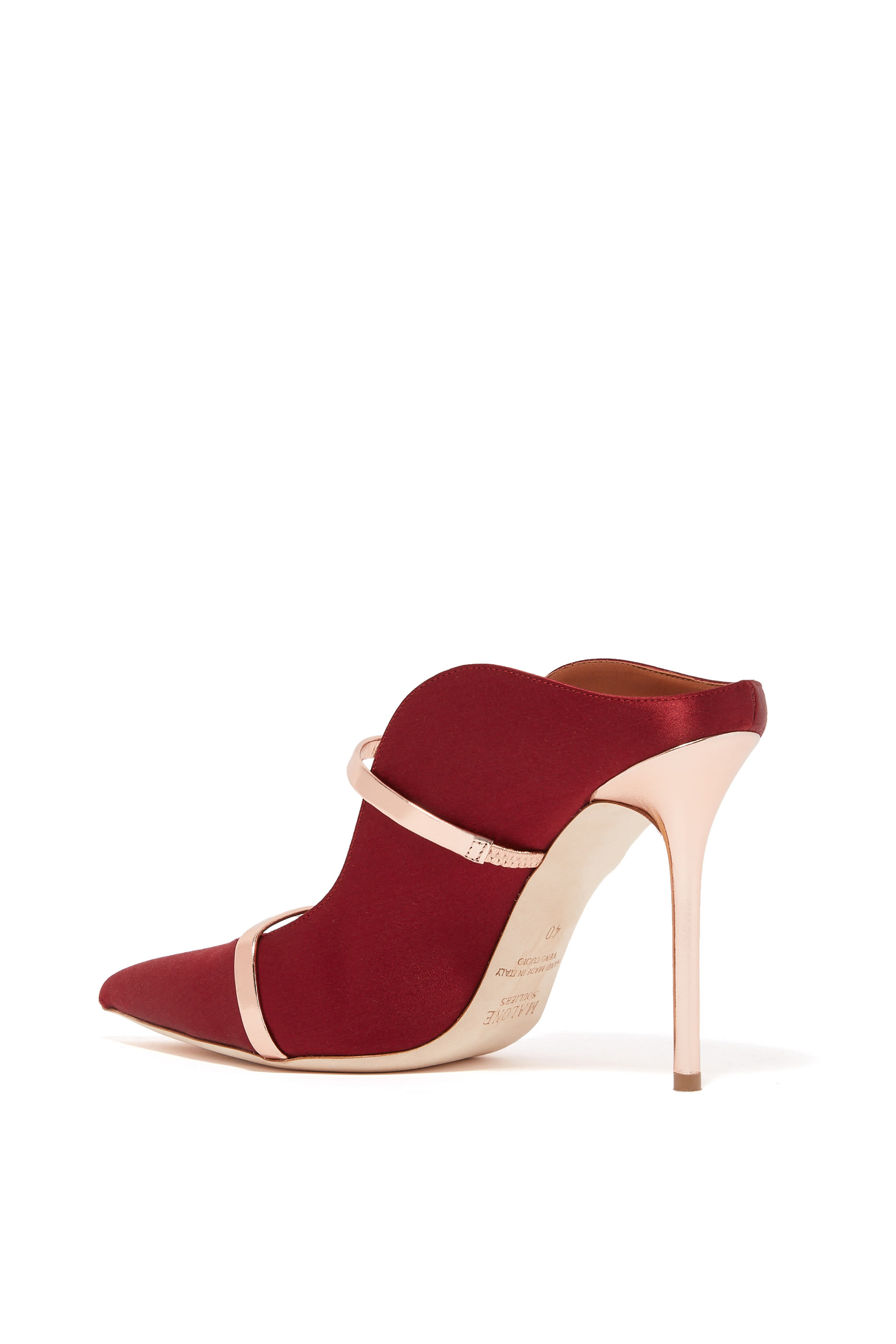 Maureen Satin 100 Mules