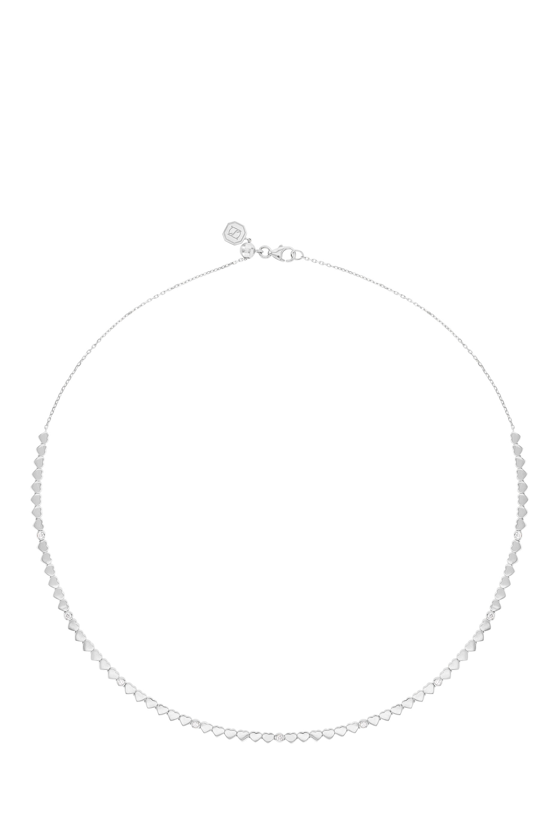 Love in Tokyo Necklace, 18K White Gold with Diamonds