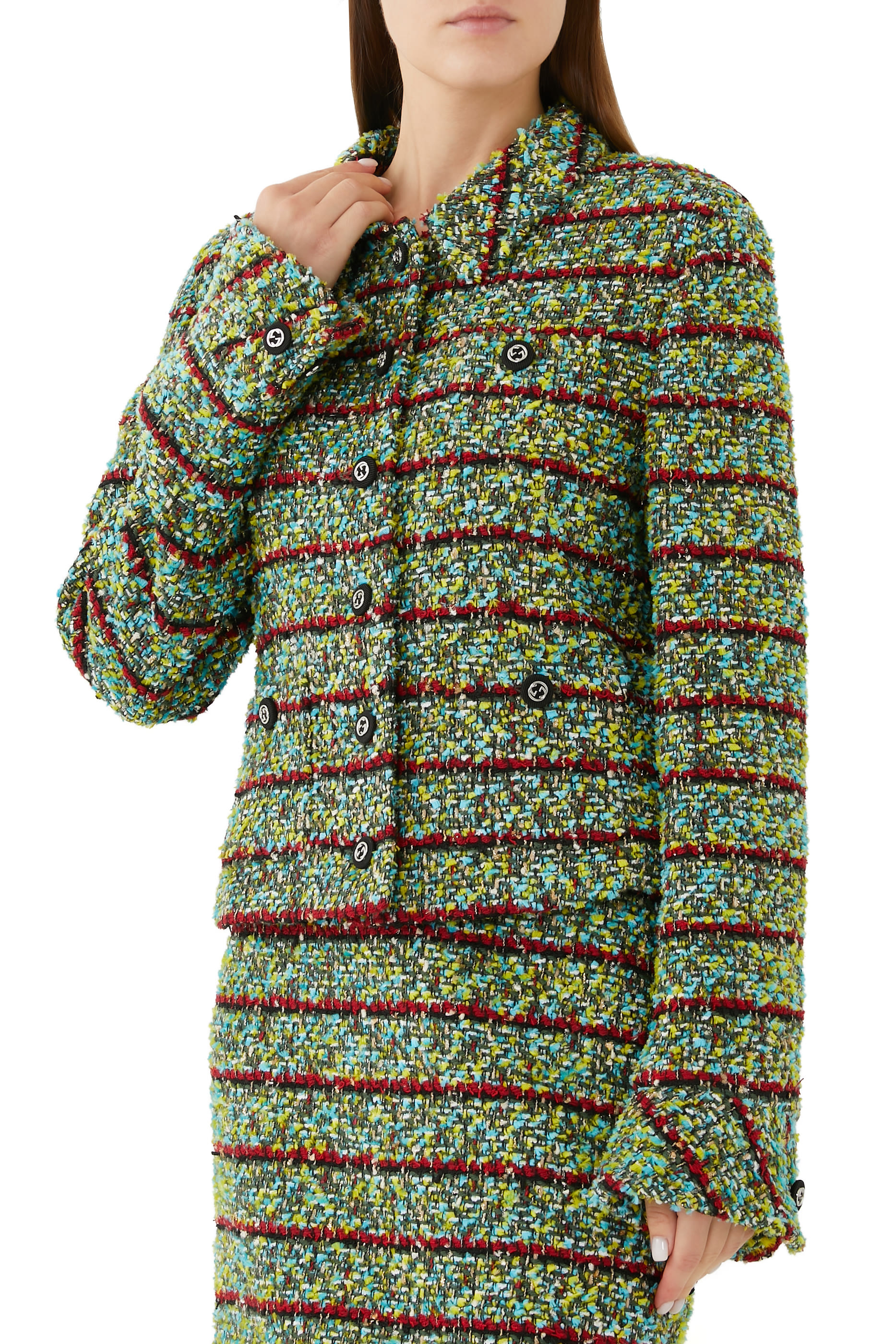 Striped Tweed Jacket