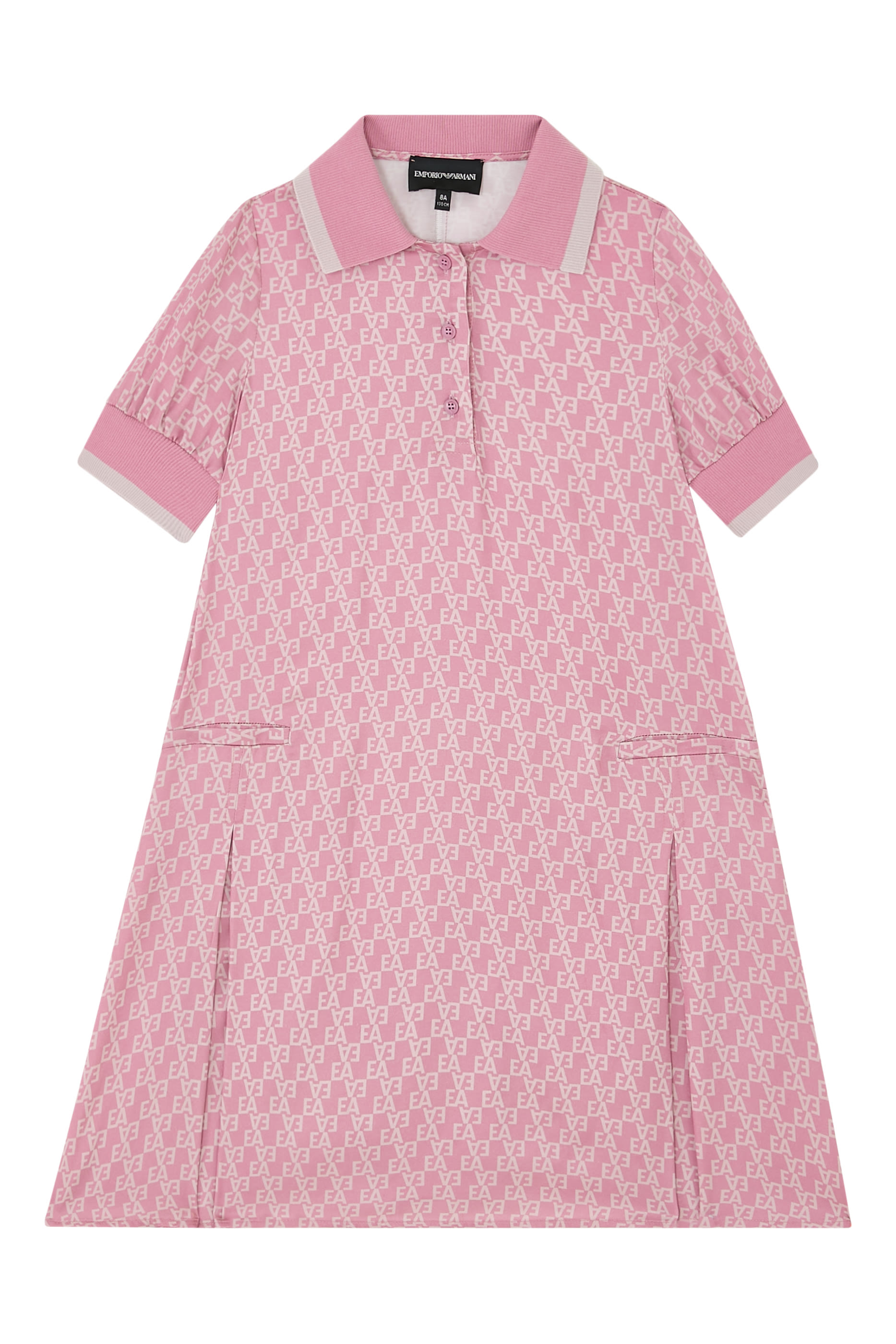 Kids Satin Polo Shirt Dress