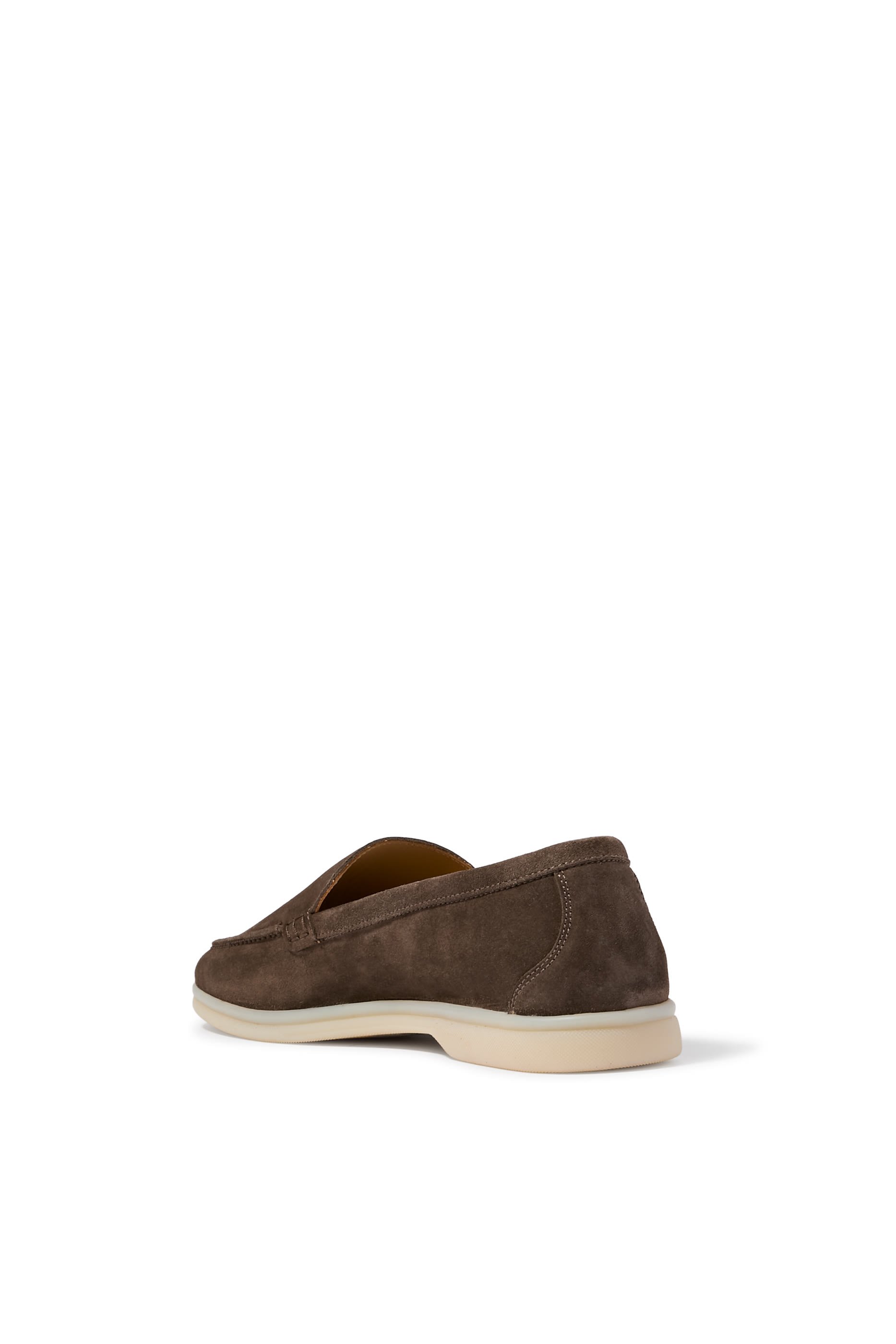 Ludovica Deep Taupe Suede Loafers