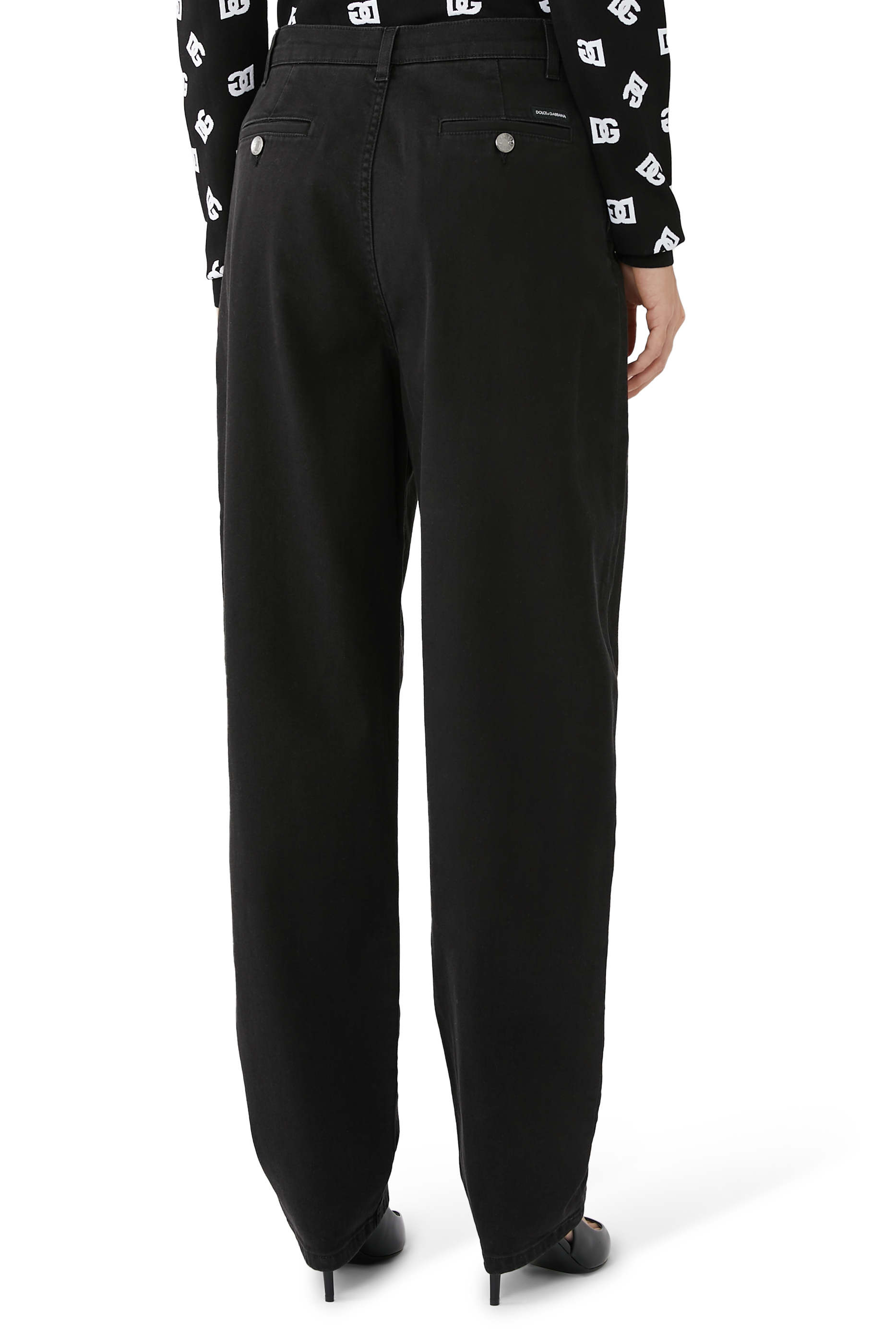 Carrot Leg Denim Pants