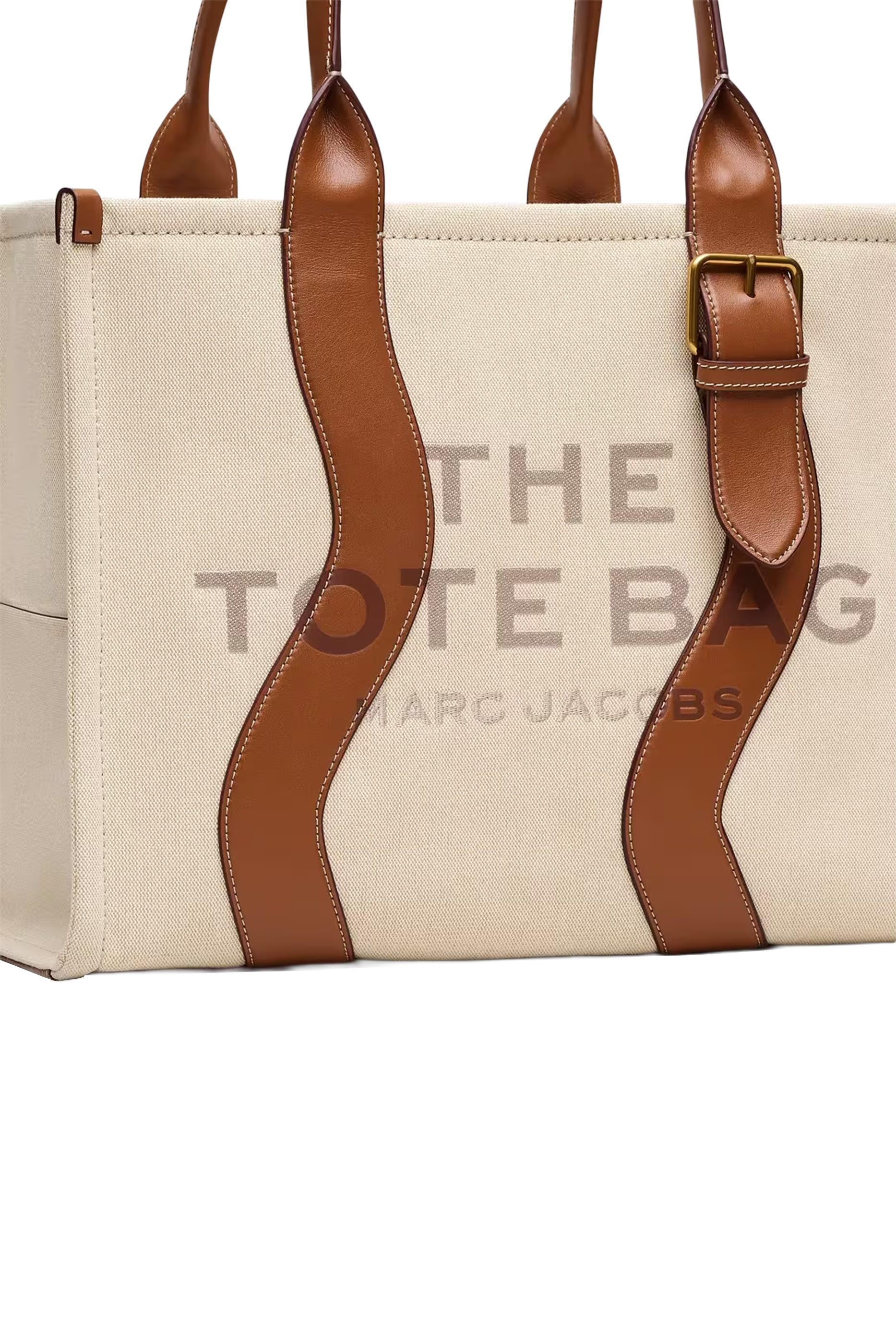 Wavy Canvas Large Tote Bag