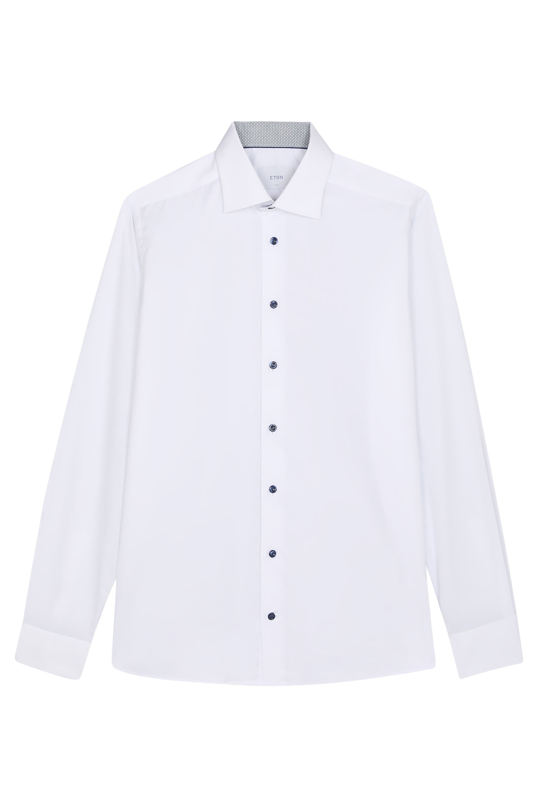 Geometric Effect Signature Twill Shirt