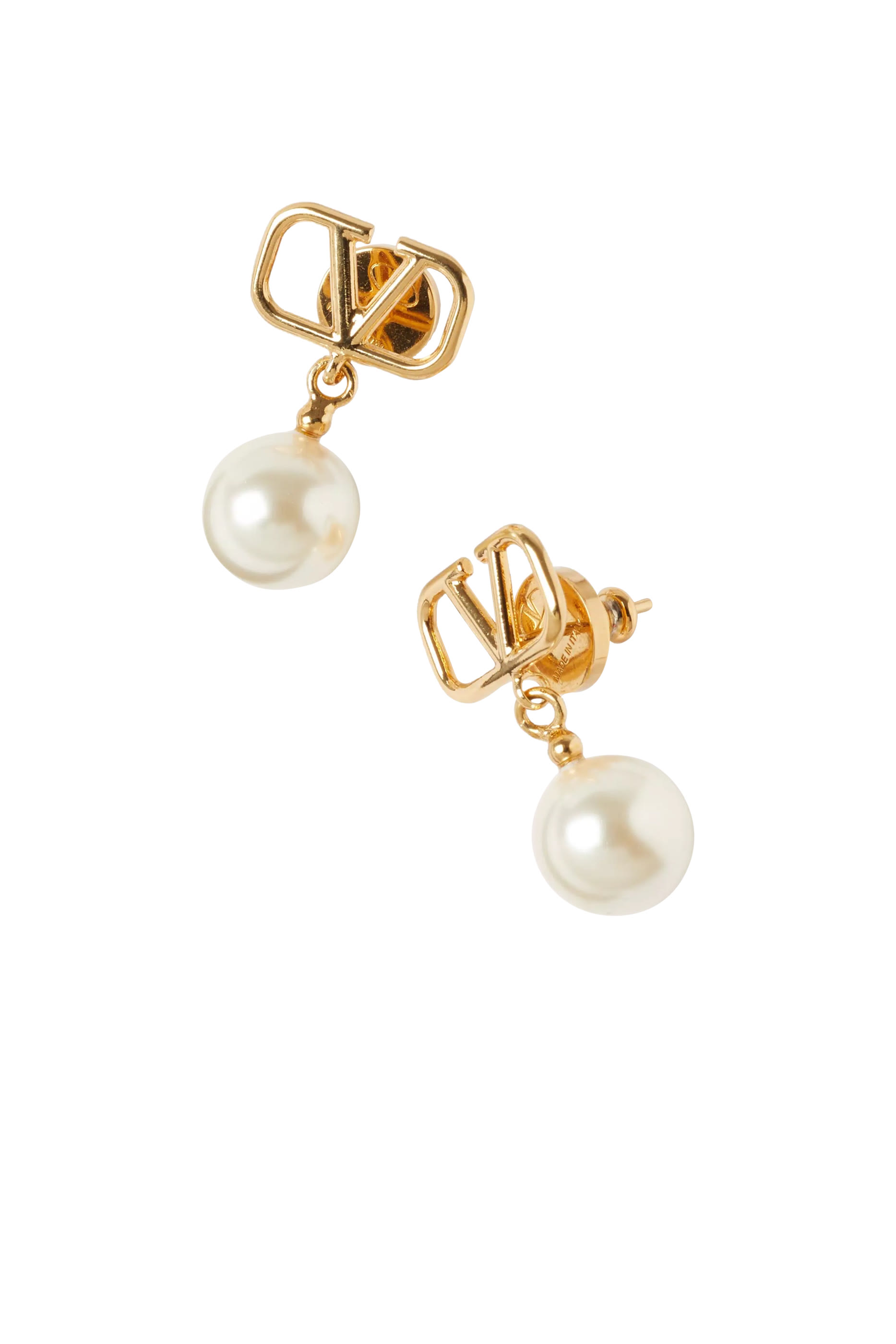  VLogo Signature Earrings With Swarovski&reg; Pearls 