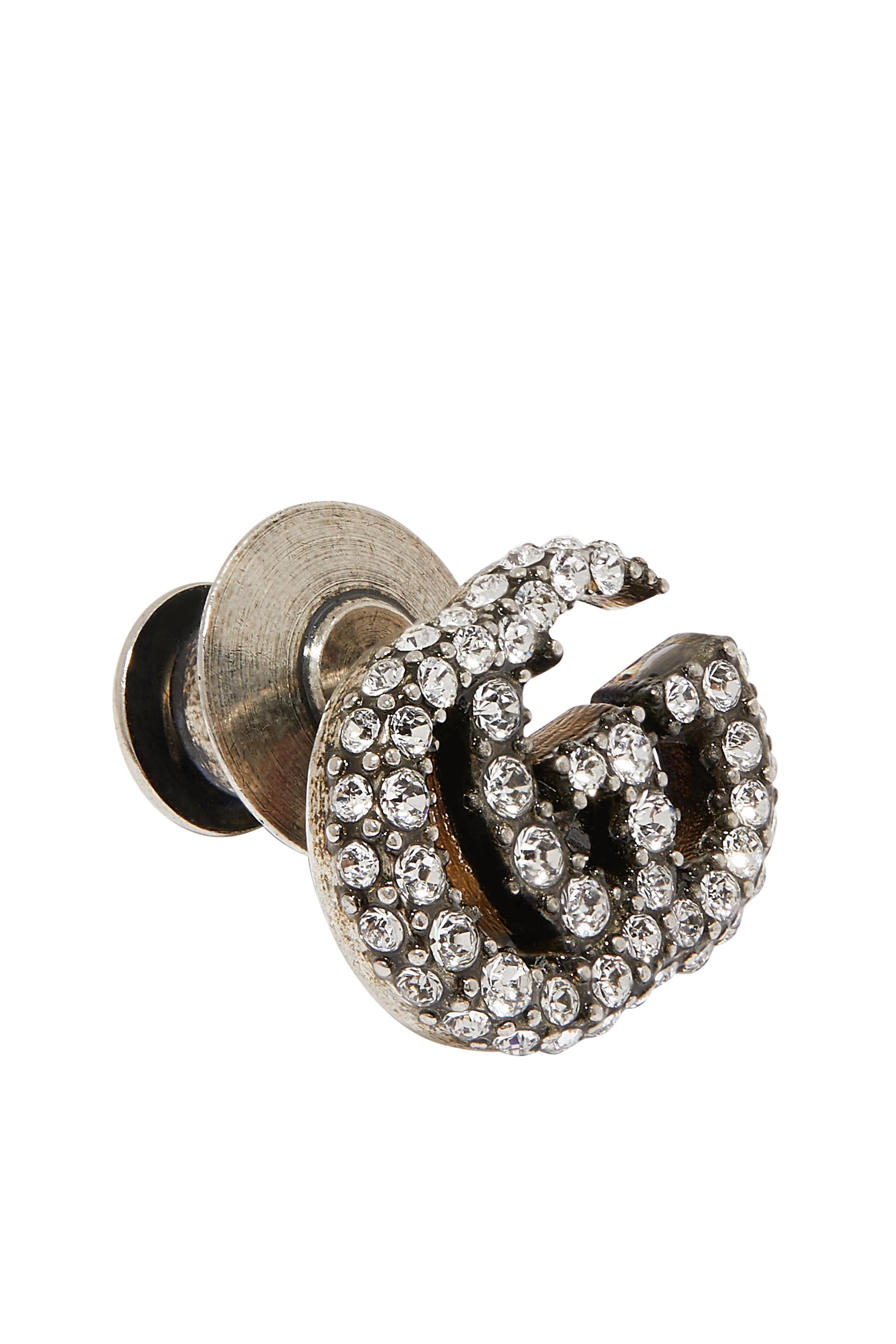 Crystal Double G Brooch