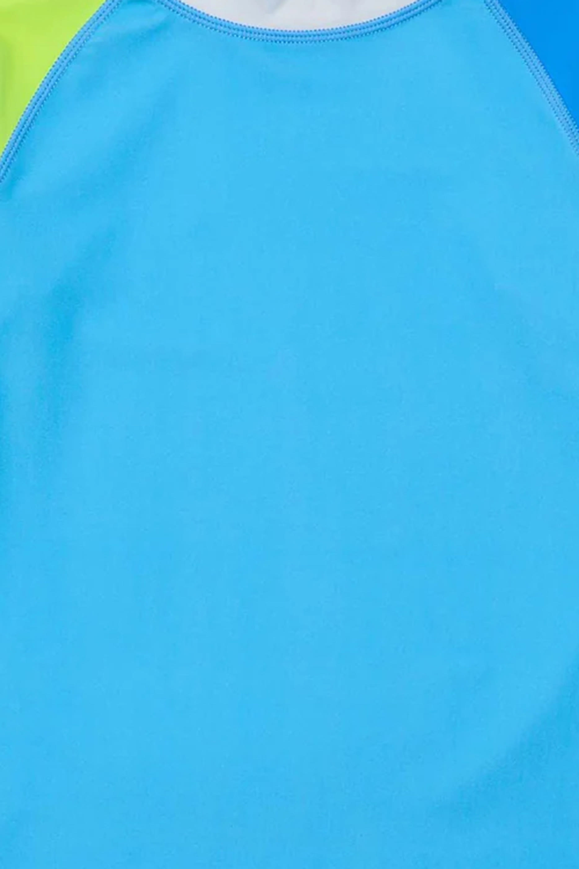 Kids Citron Splash Colorblock Long Sleeve Rash Top