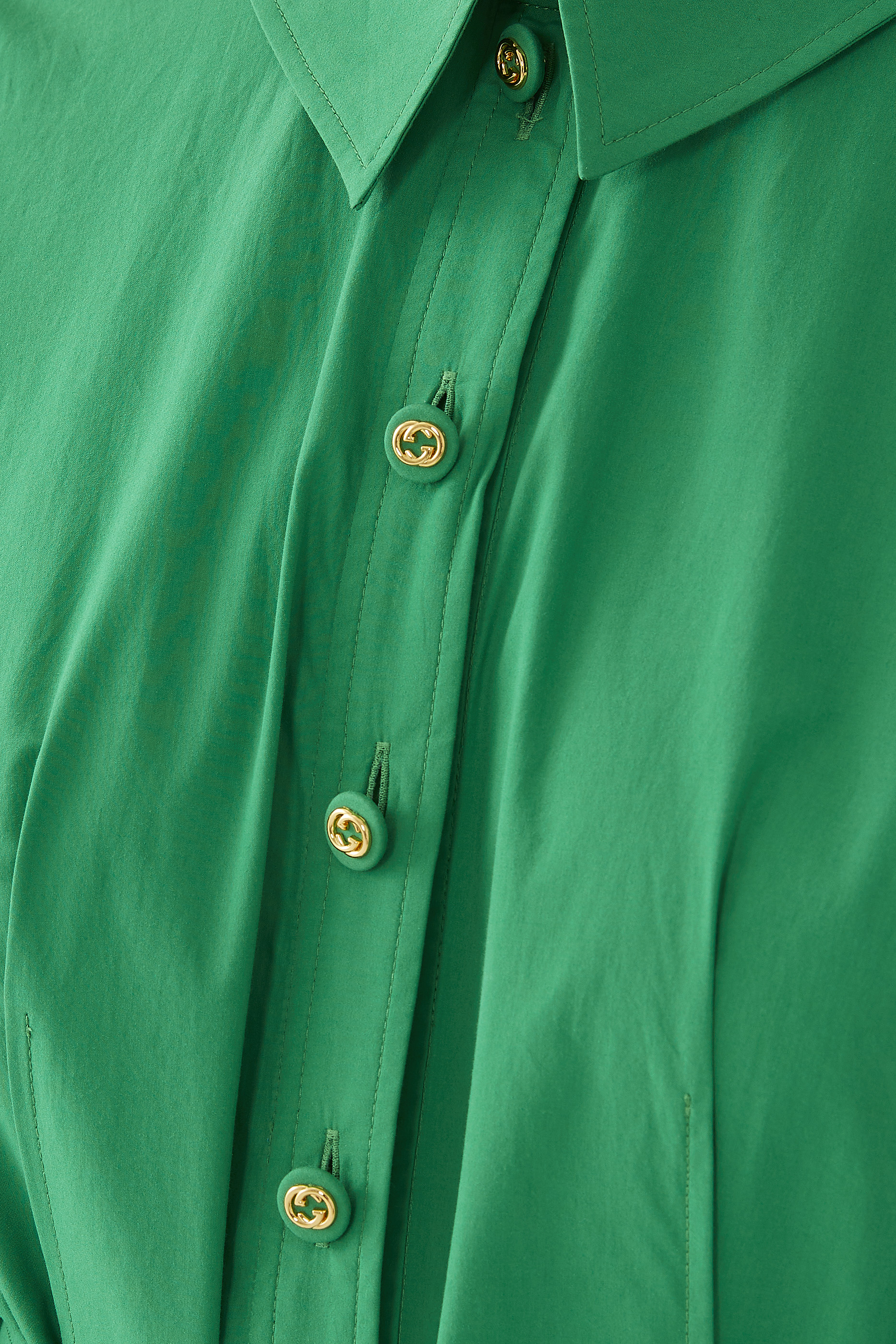 Cotton Poplin Shirt Dress