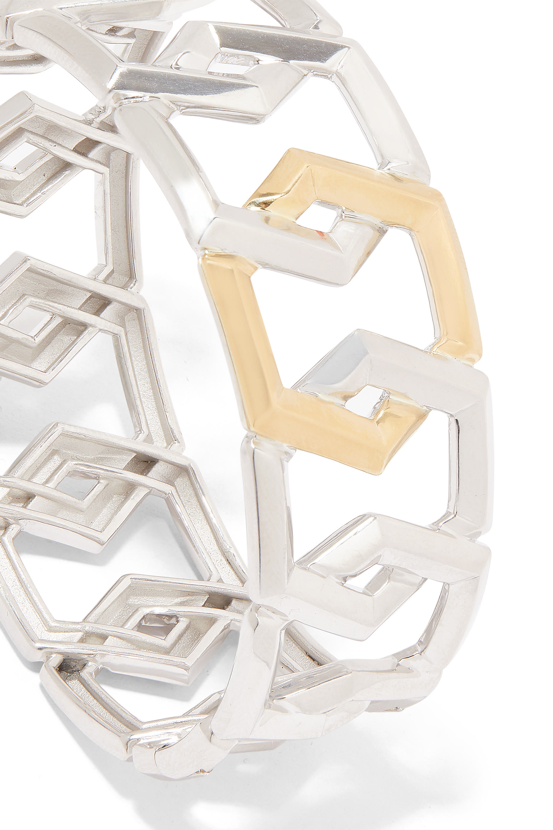 Carlyle Bracelet, 18K Yellow Gold & Sterling Silver