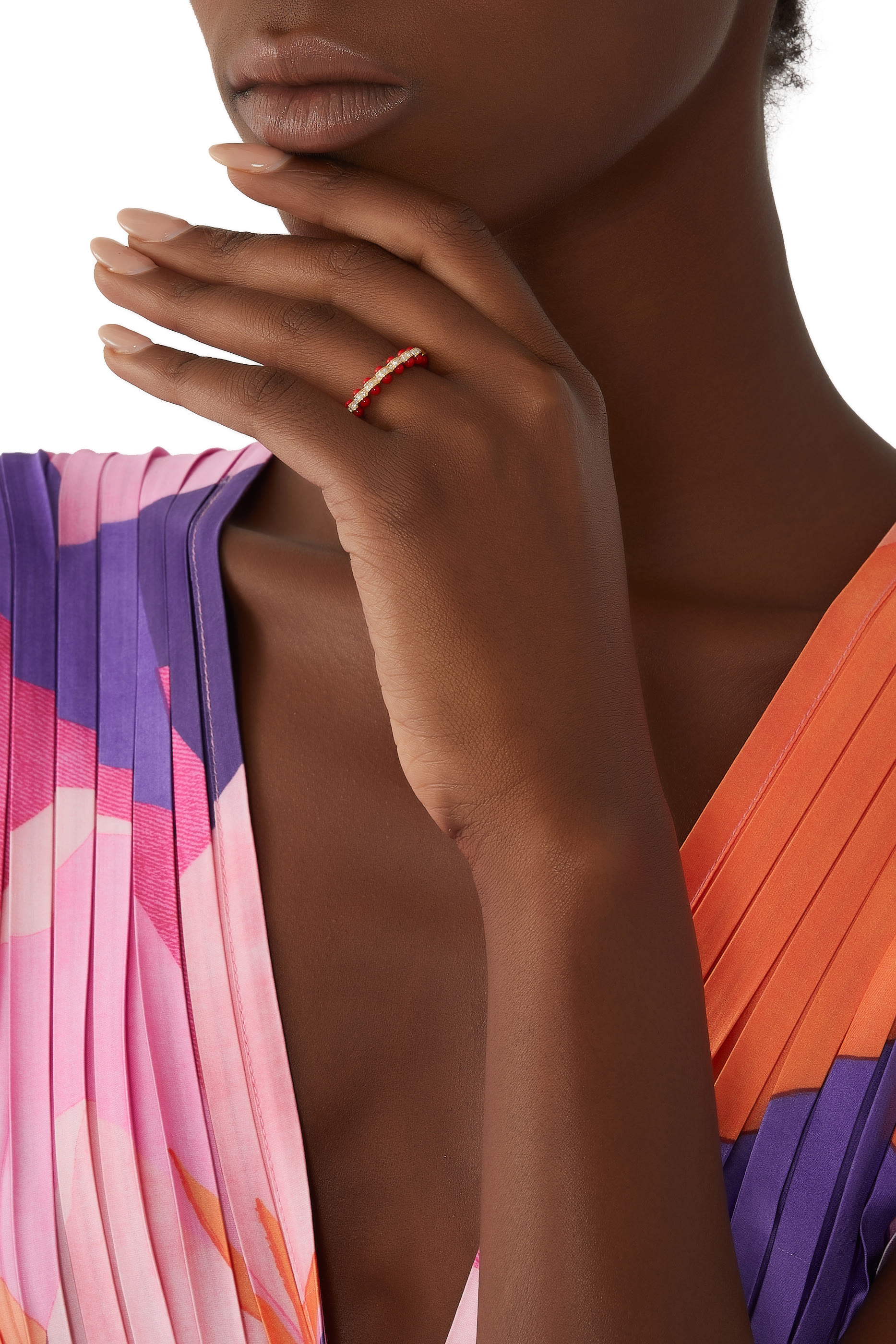 The Rubidium Ring, 18k Yellow Gold with Diamonds