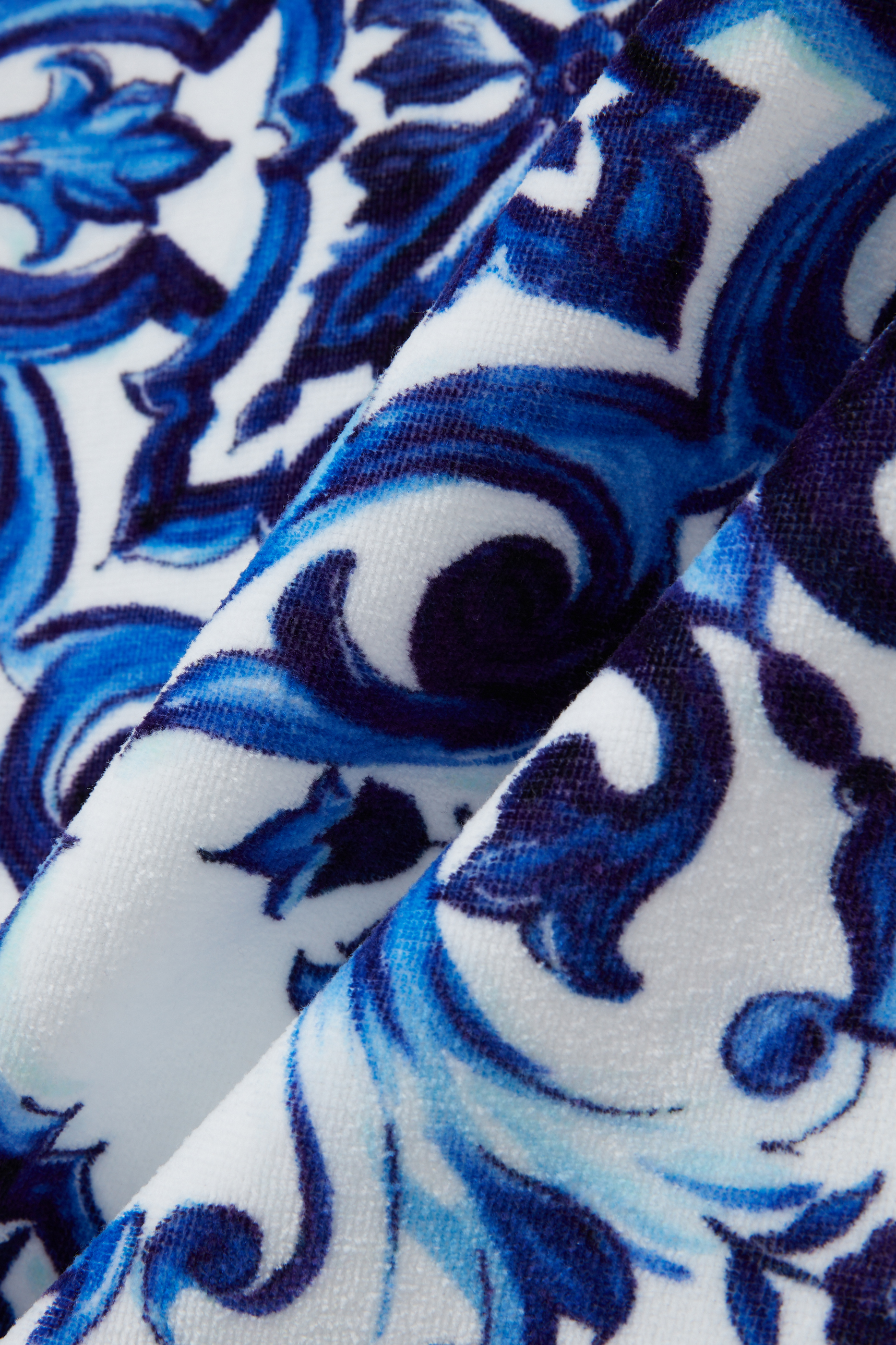 Kids Majolica Print Terrycloth Beach Towel