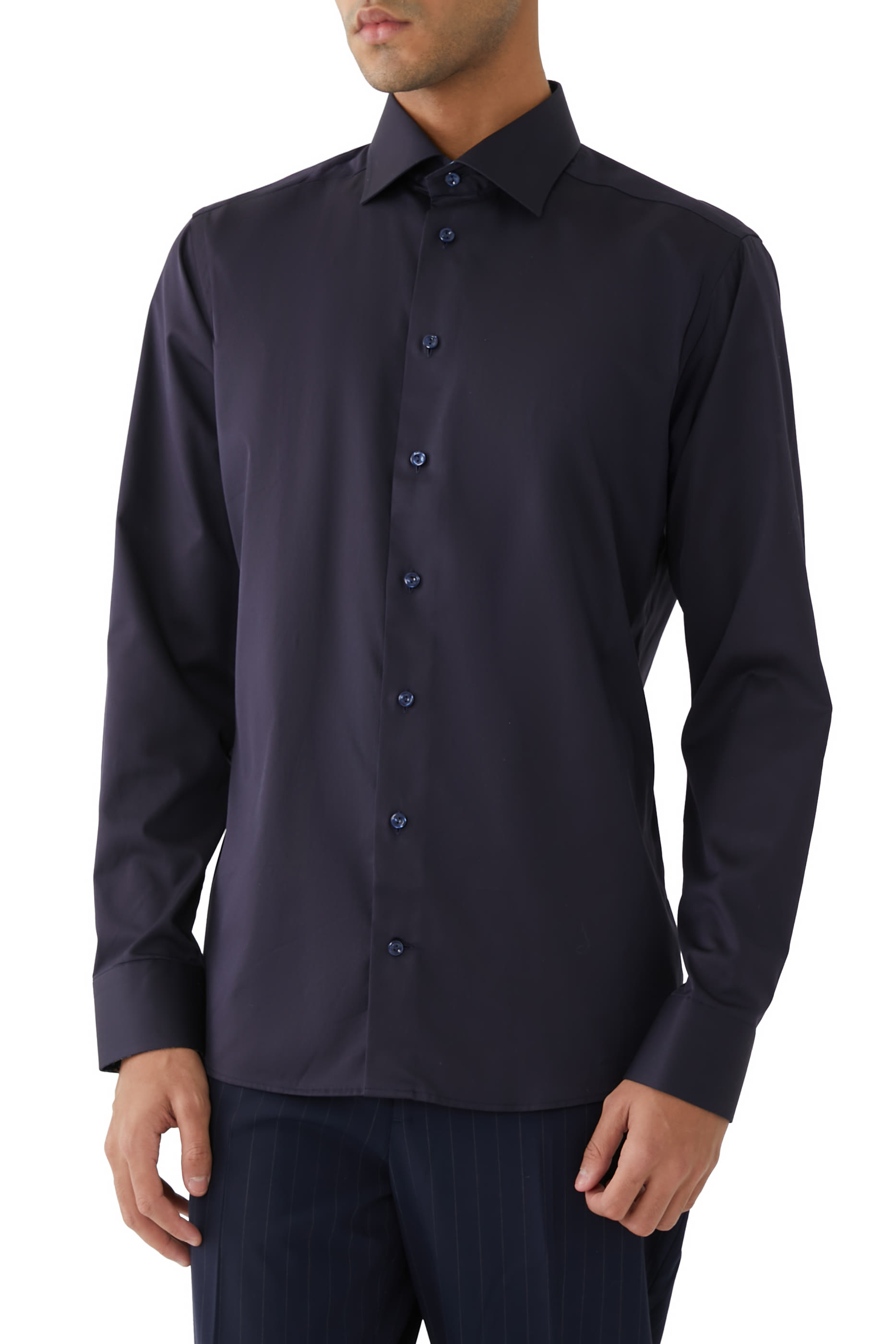 Floral Effect Signature Twill Shirt