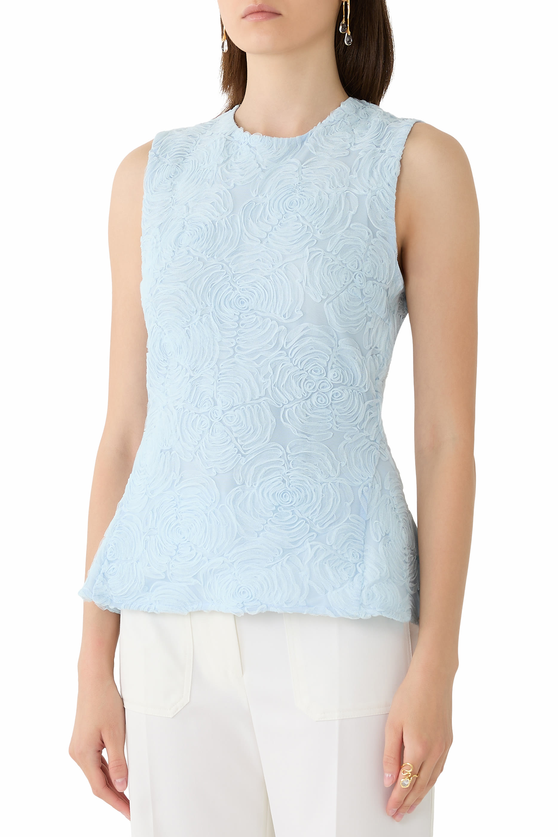 Mesh Sleeveless Top