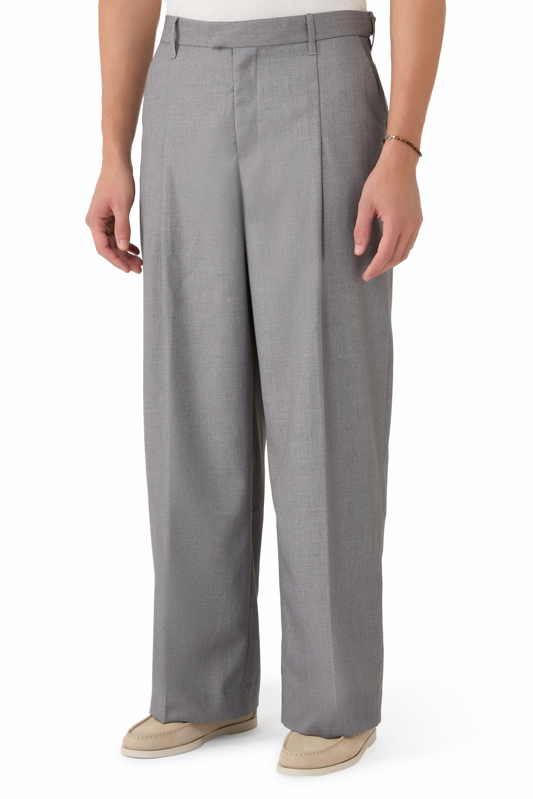 Tailored Wide Leg Trousers