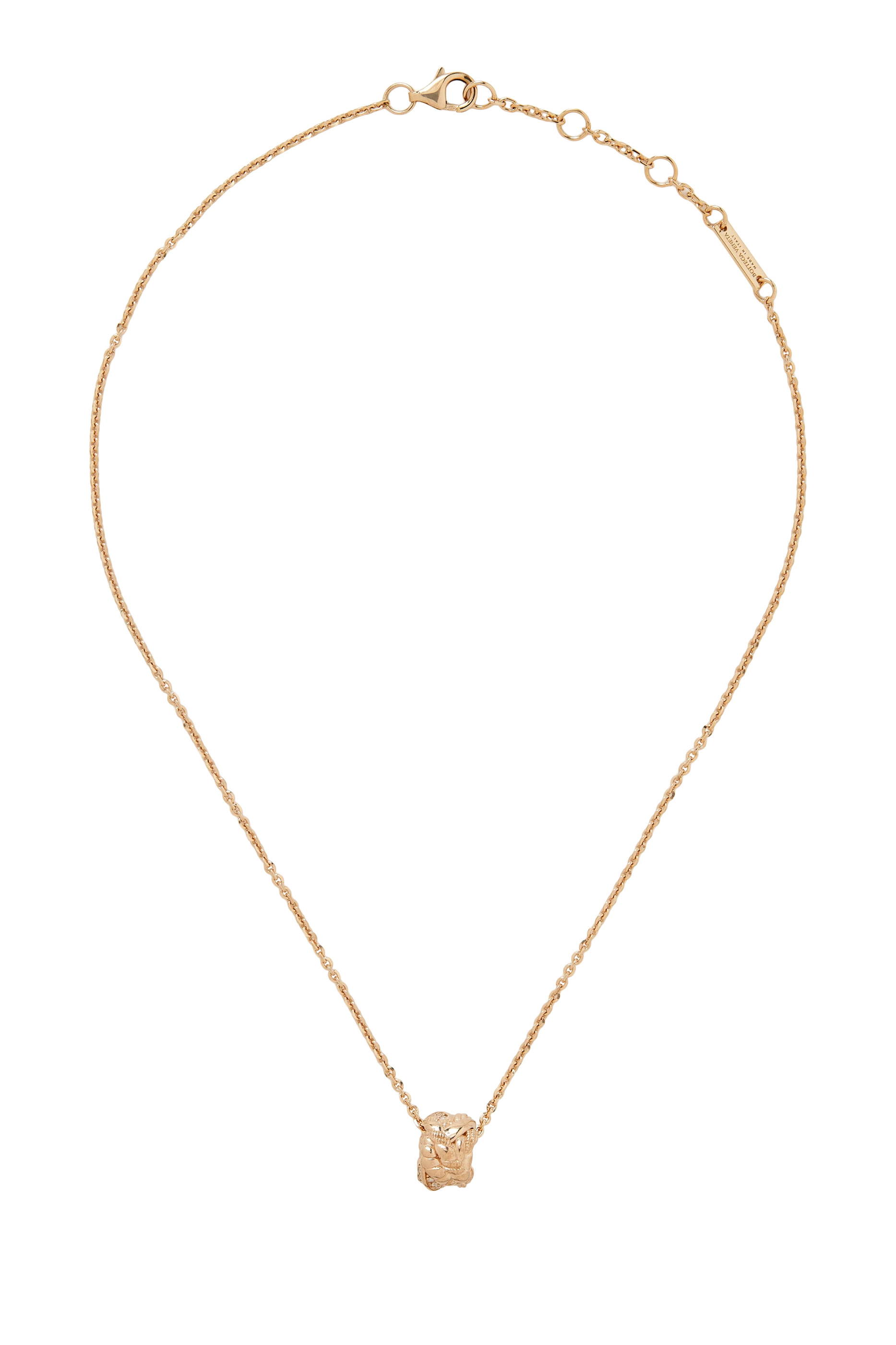  Intreccio Pendant Necklace,  18k Gold-Finish Sterling Silver & Cubic Zirconia