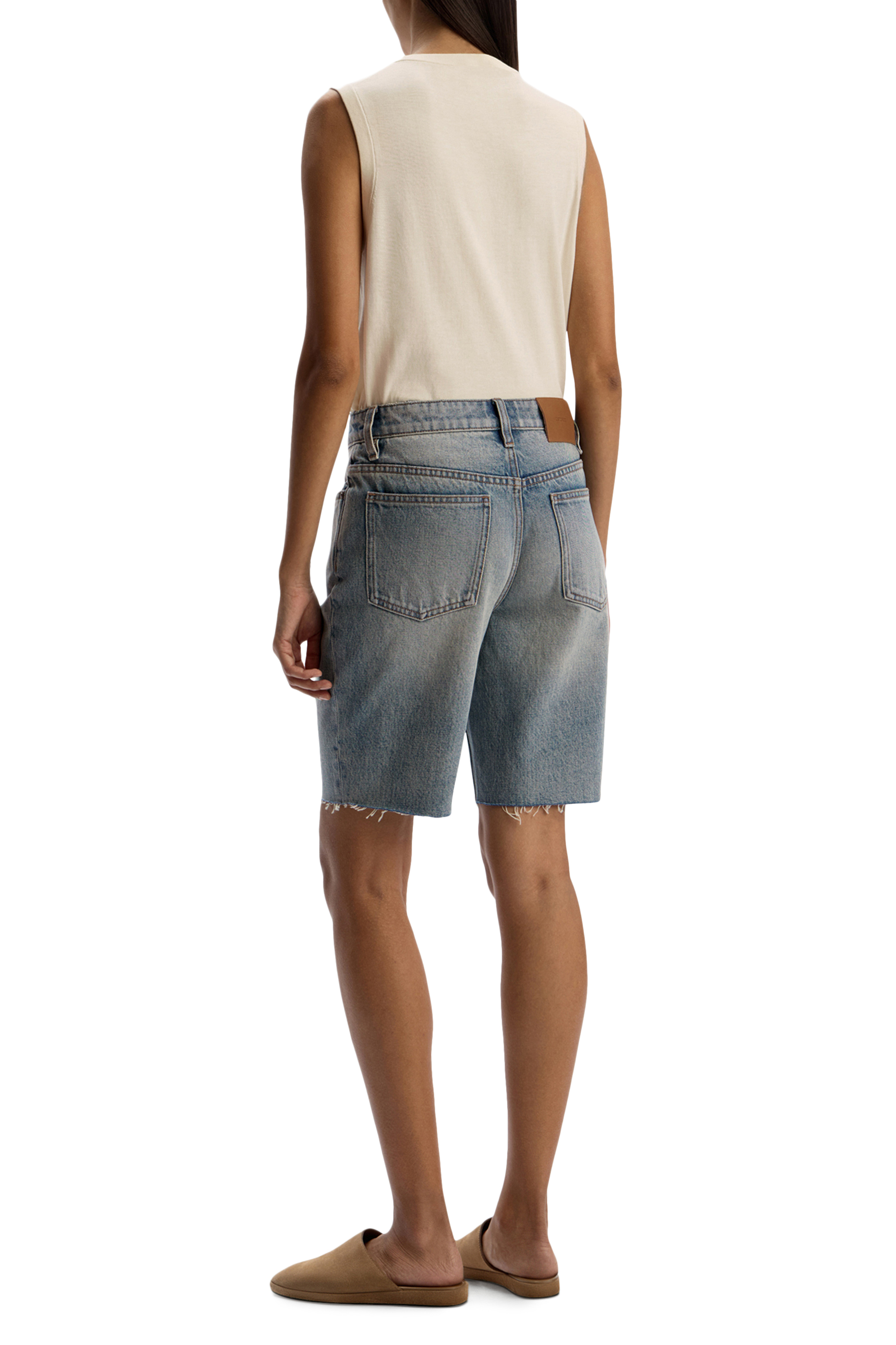  Slim Fit Denim Shorts