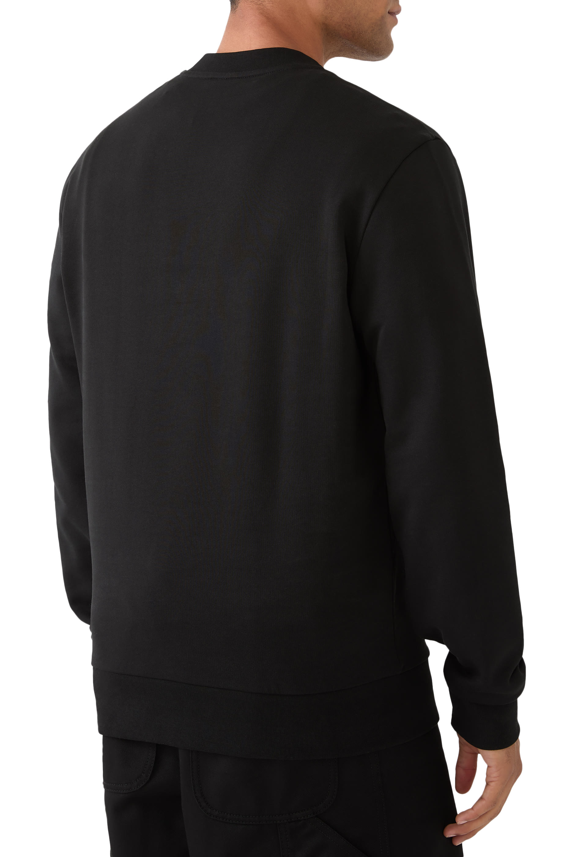 Logo Patch Cotton Sweatshirt