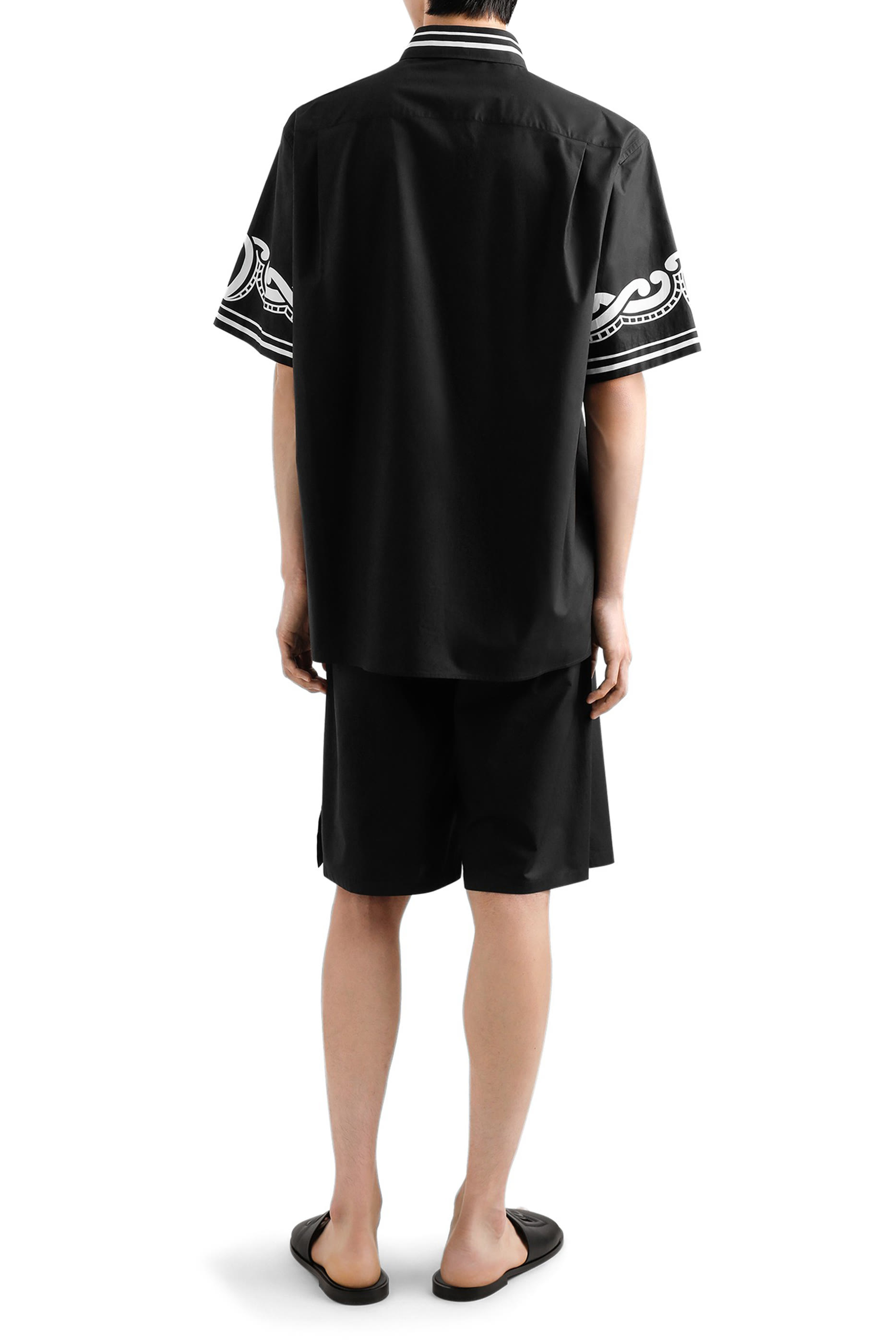 Jacquard Logo Cotton Shorts