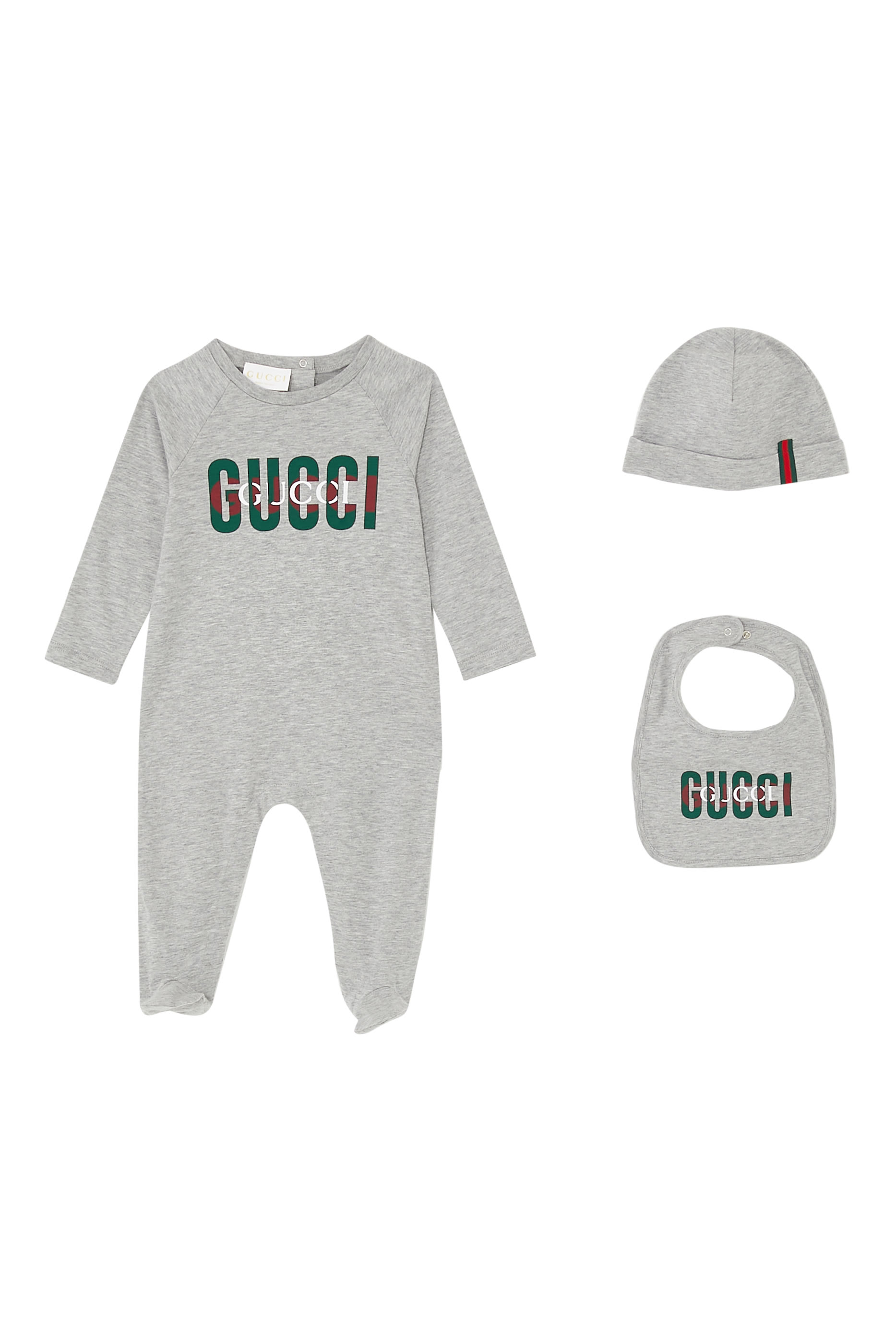 Kids Logo Sleepsuit, Gift Set of 3