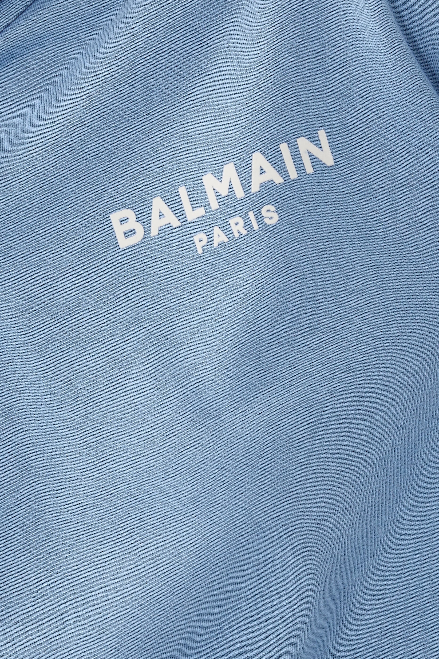 Flock Detail Cropped Hoodie