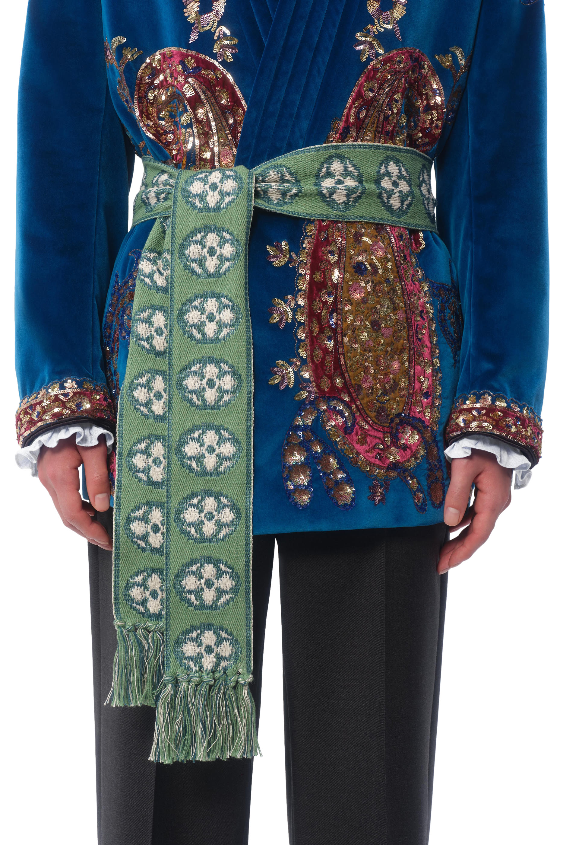 Antibes Cotton Scarf with Fringe