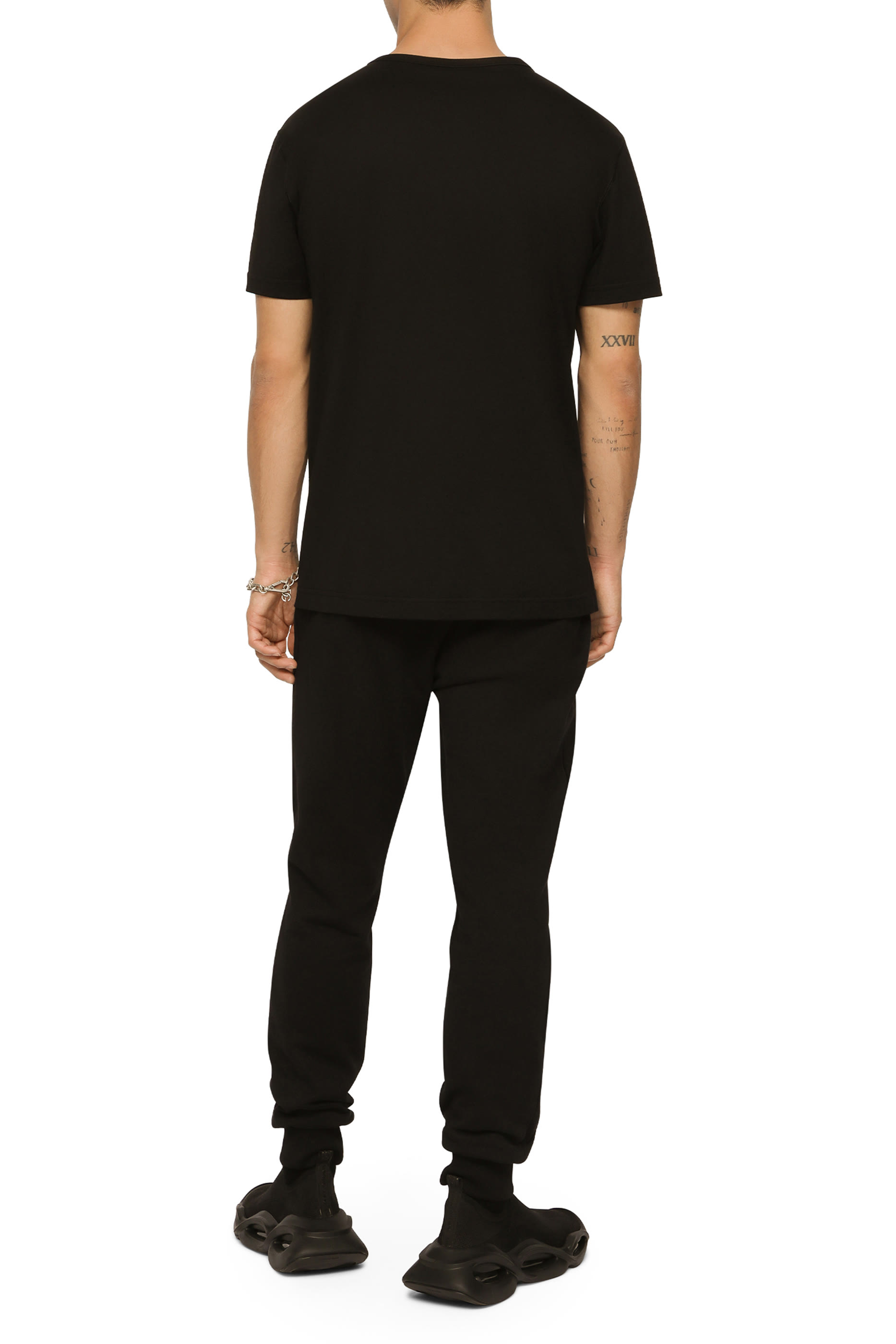 Jersey Jogging Pants with Branded Tag