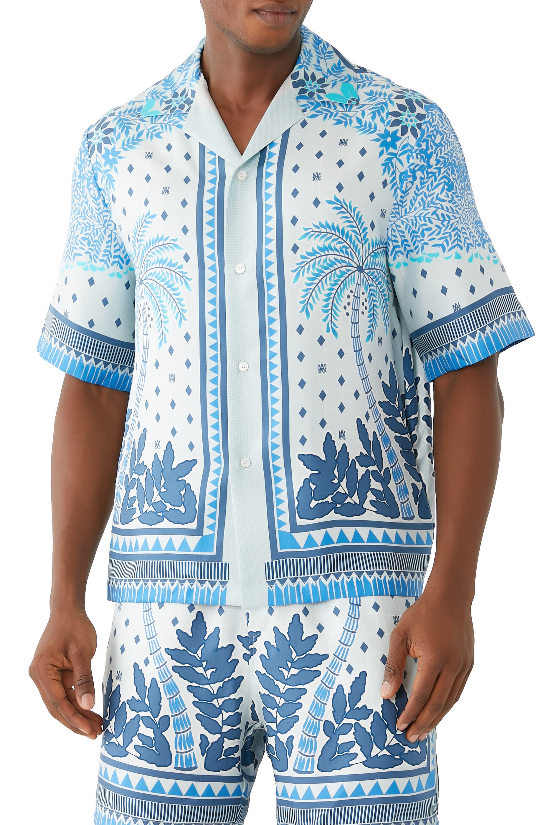Palm Tree Silk Twill Shirt