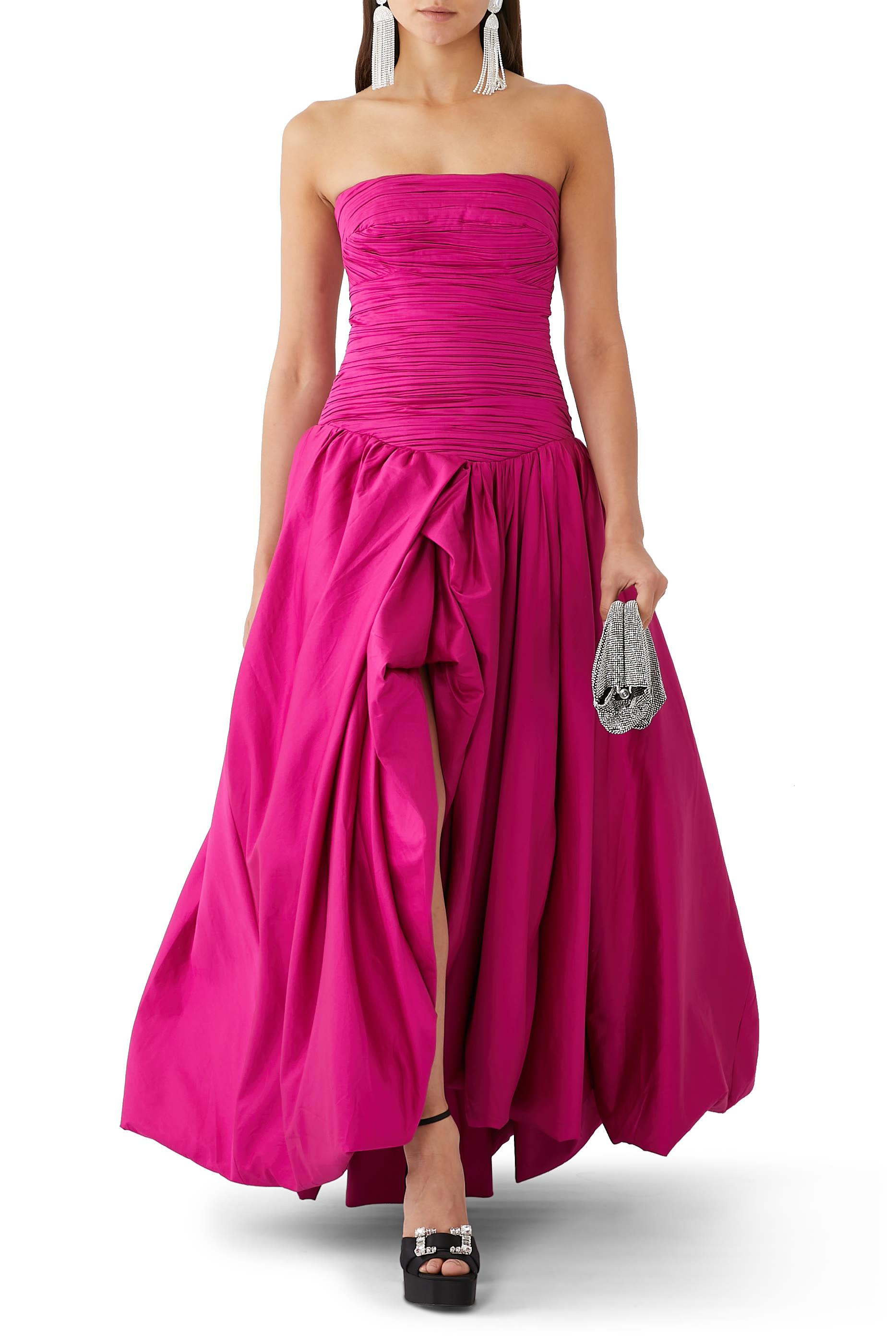 Bubble Hem Maxi Dress