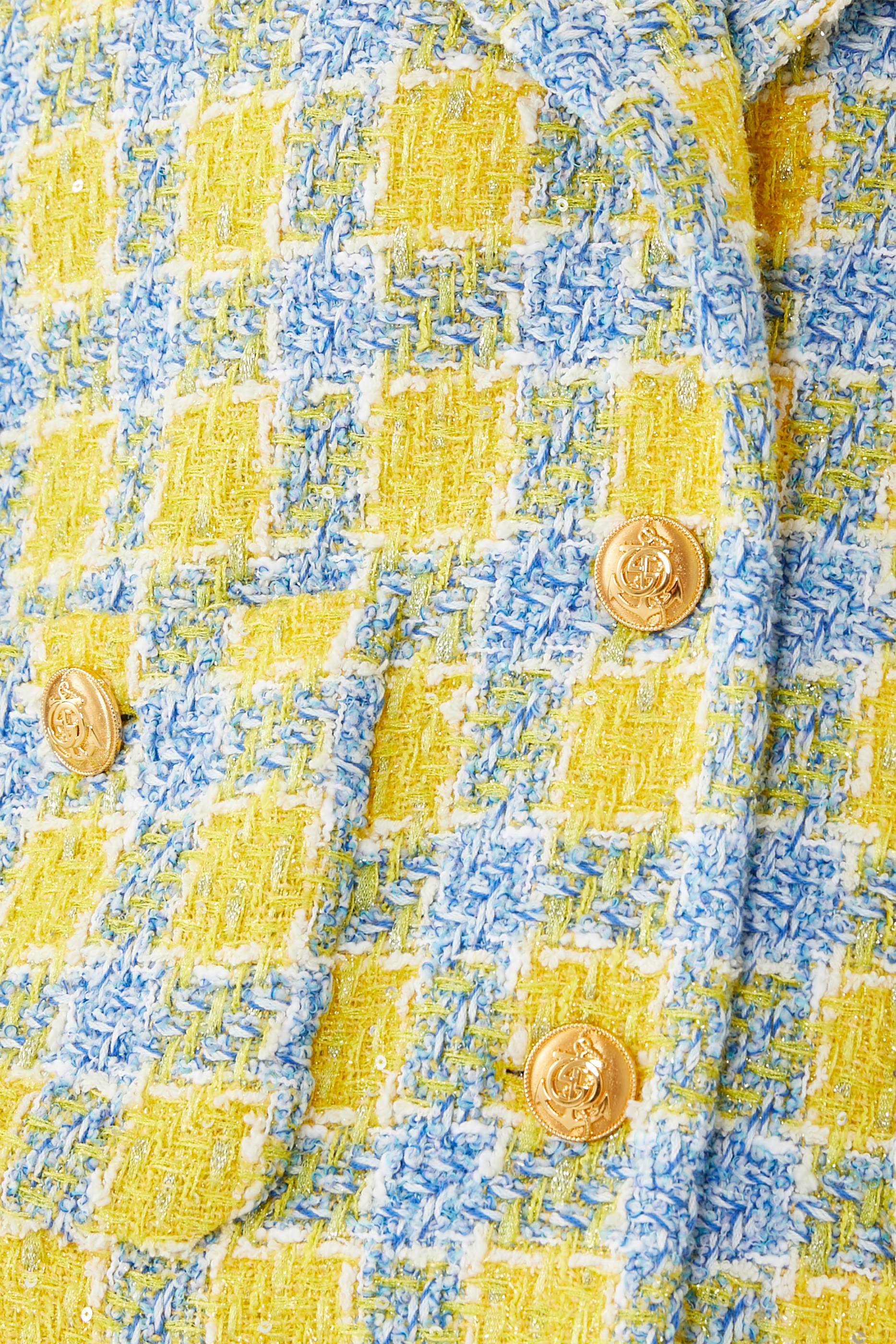 Check Lam&eacute; Tweed Jacket