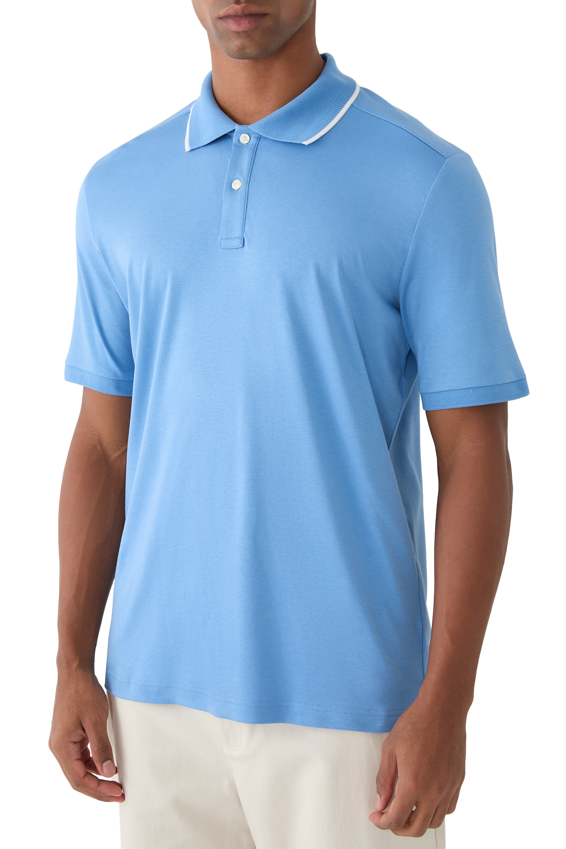 Cotton Interlock Polo Shirt 