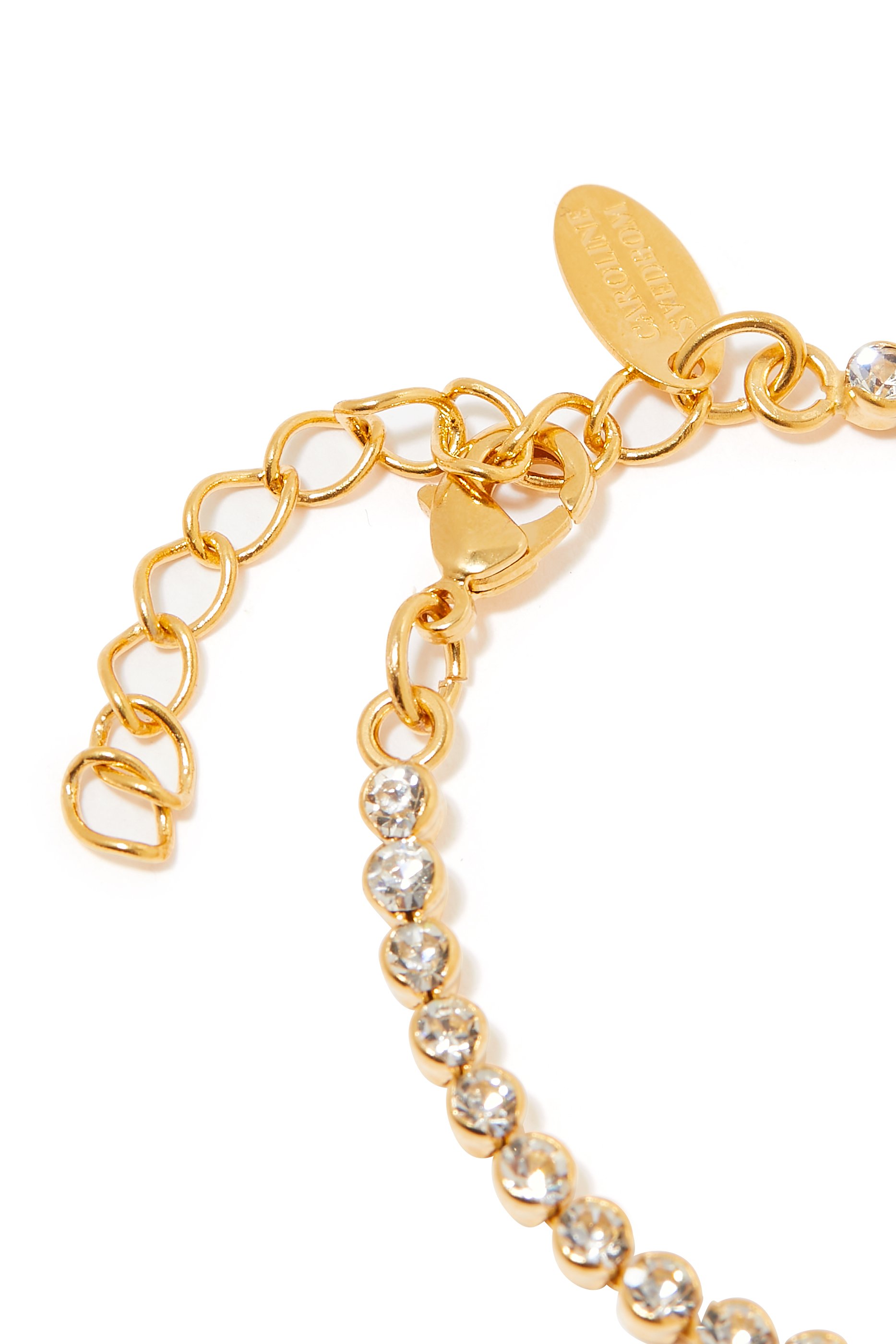 Siri Tennis Bracelet XS Small, Crystal & Rhodium