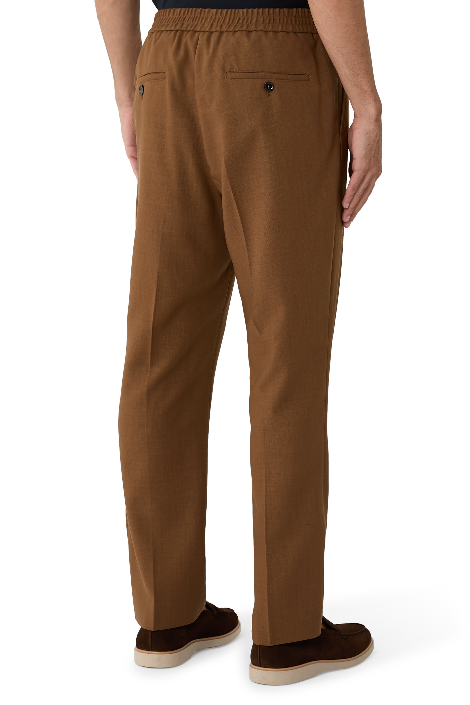 Wool Elasticated Waist Trousers