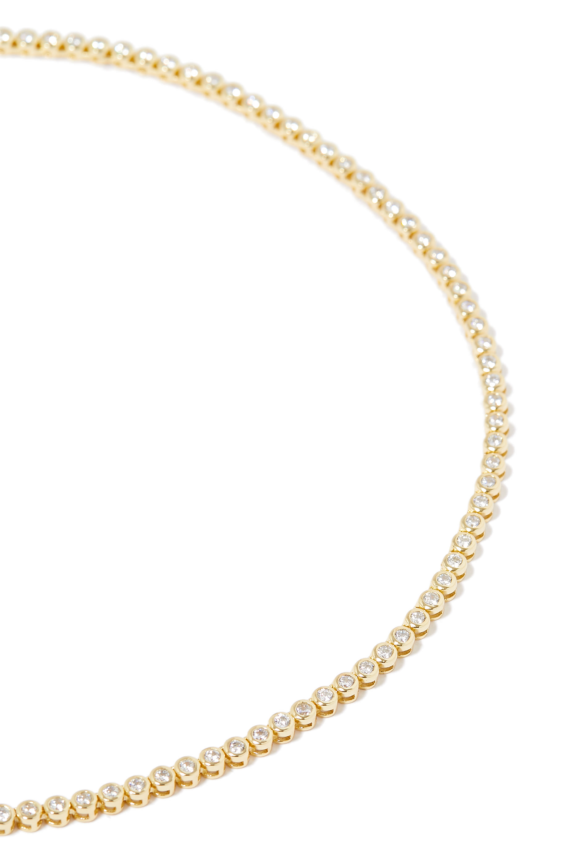 Bezel Tennis Necklace
