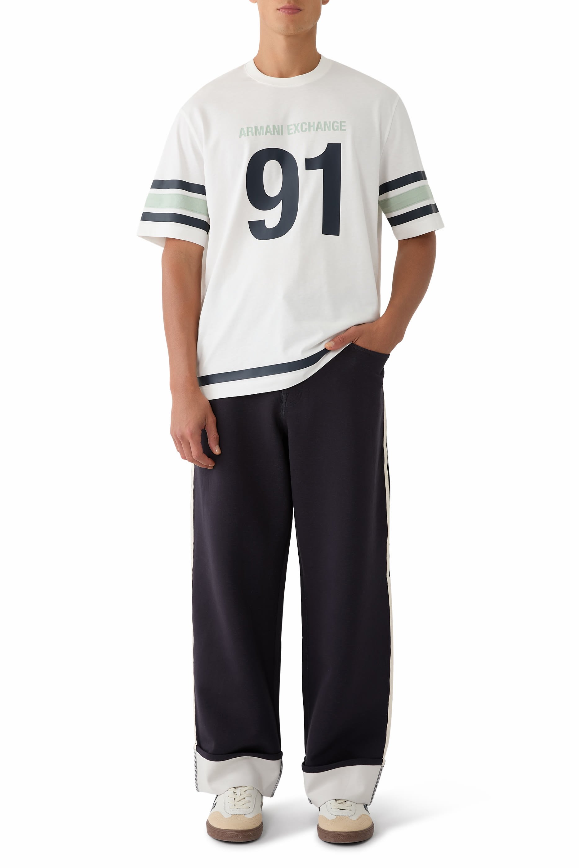 Marina Folded Wide Leg Sweatpants