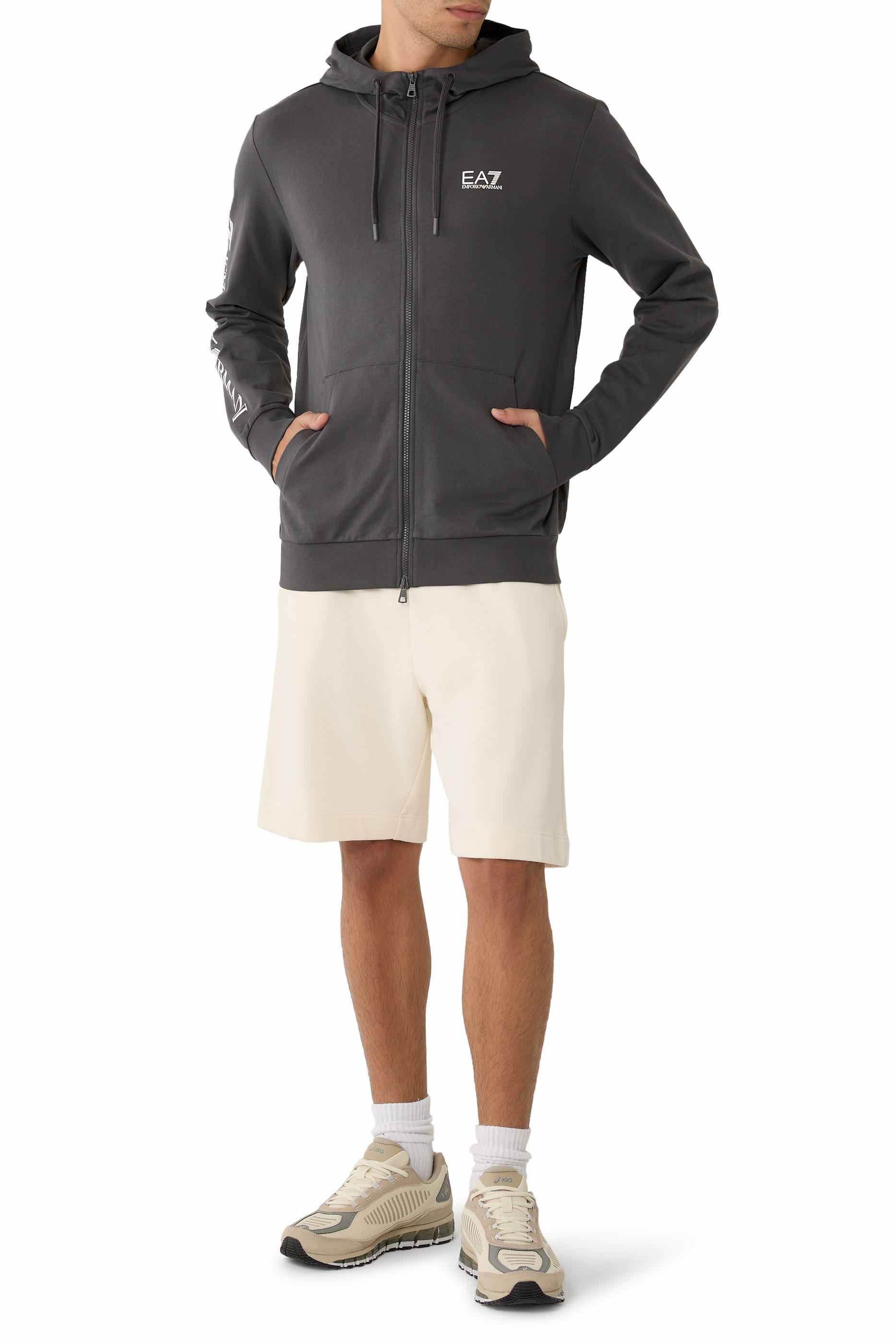 Logo Series Hooded Cotton Sweatshirt 